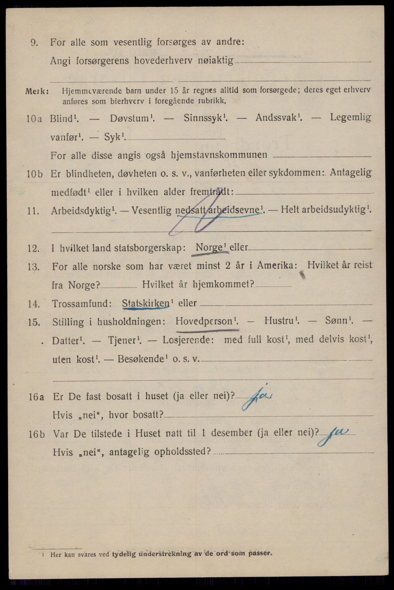 SAT, 1920 census for Trondheim, 1920, p. 45887