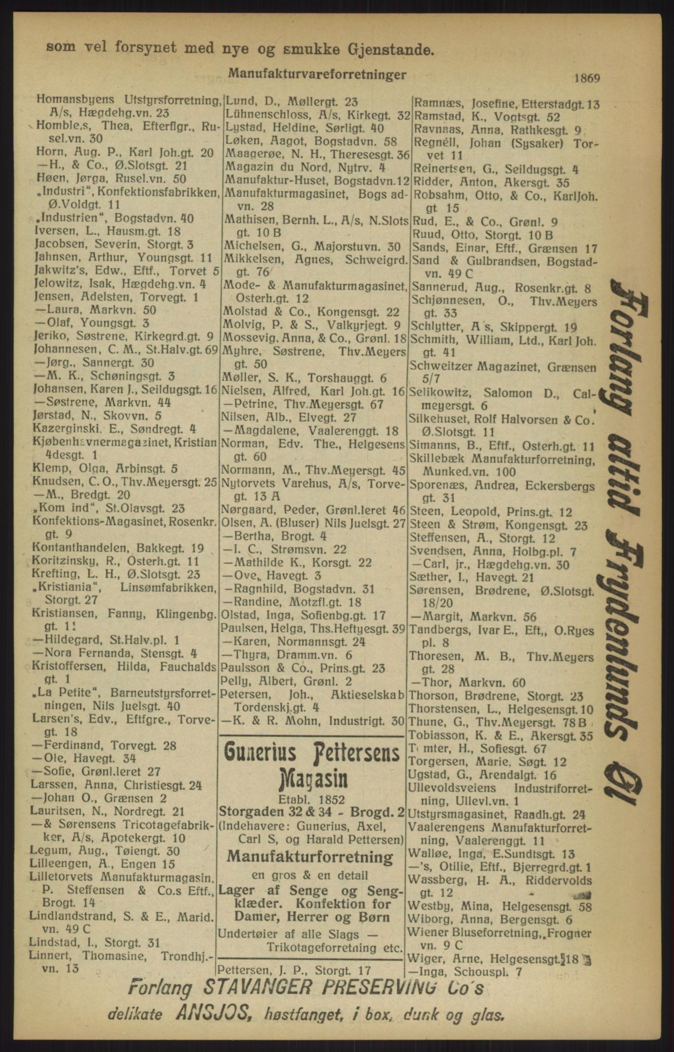 Kristiania/Oslo adressebok, PUBL/-, 1915, p. 1869