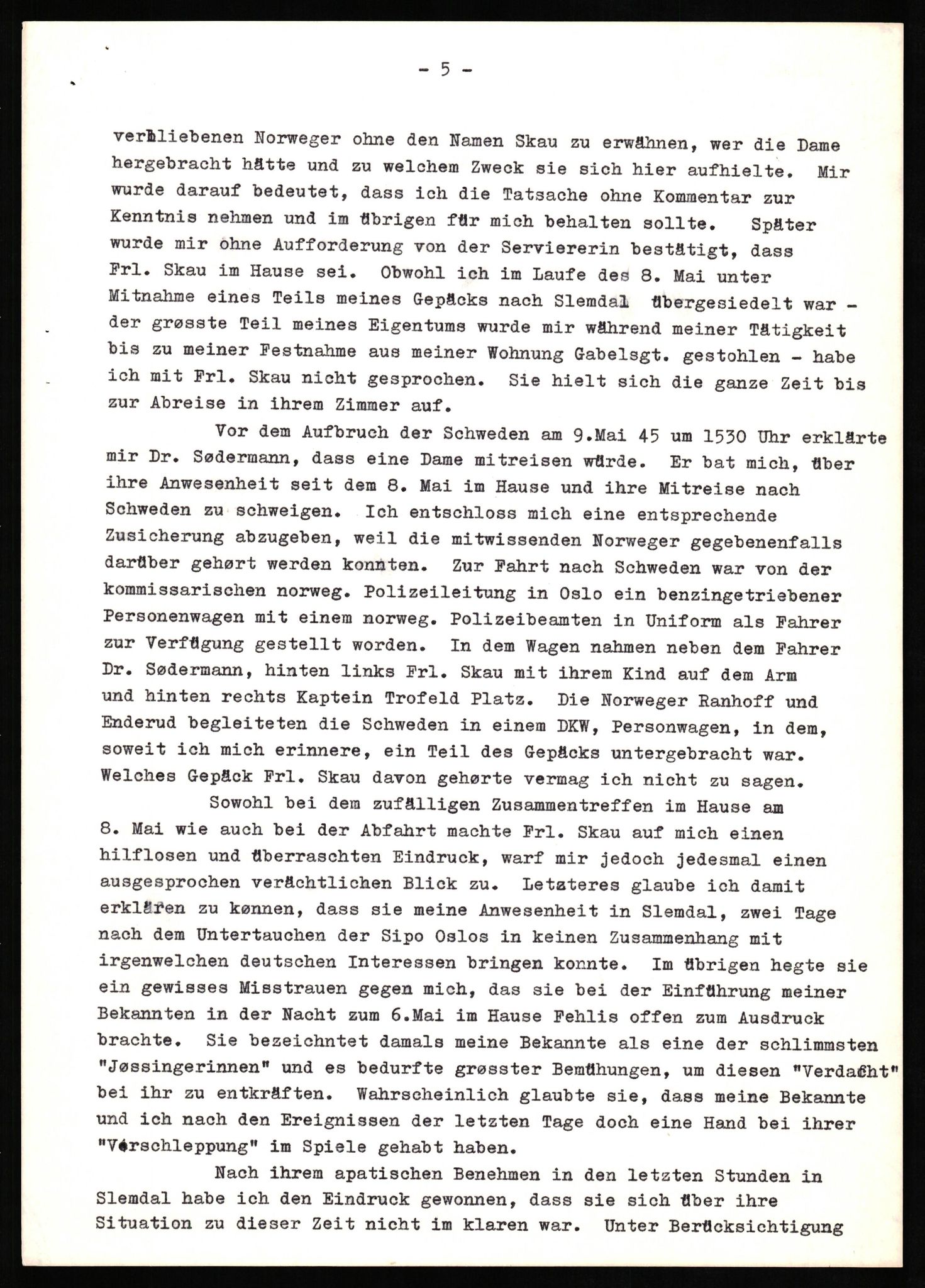 Forsvaret, Forsvarets overkommando II, AV/RA-RAFA-3915/D/Db/L0018: CI Questionaires. Tyske okkupasjonsstyrker i Norge. Tyskere., 1945-1946, p. 89