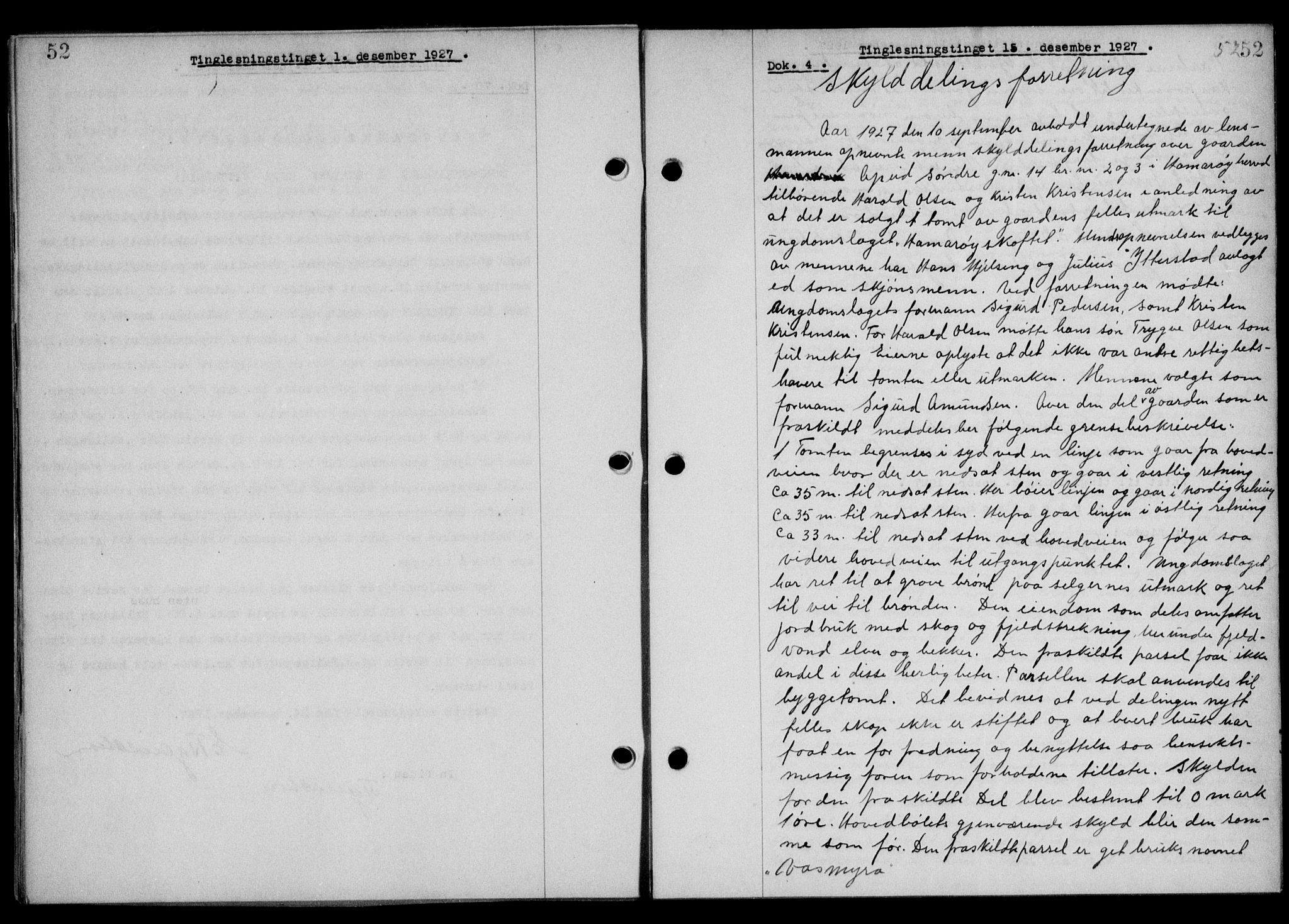 Steigen og Ofoten sorenskriveri, SAT/A-0030/1/2/2C/L0015/0002: Mortgage book no. 16 og 17-I, 1927-1928, Deed date: 15.12.1927