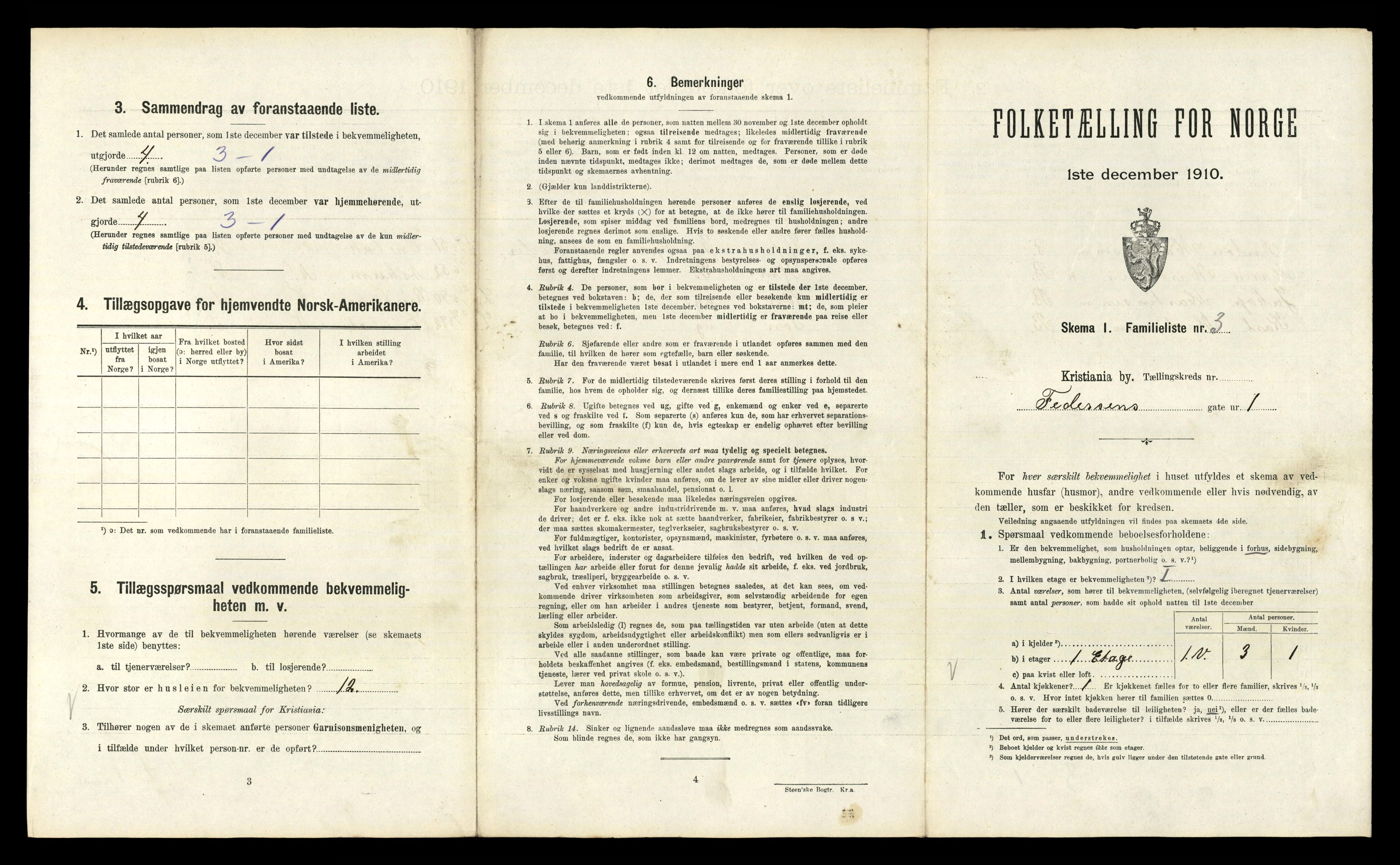 RA, 1910 census for Kristiania, 1910, p. 23685