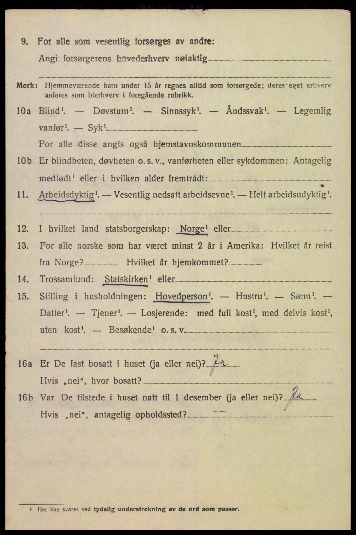 SAK, 1920 census for Søgne, 1920, p. 2776