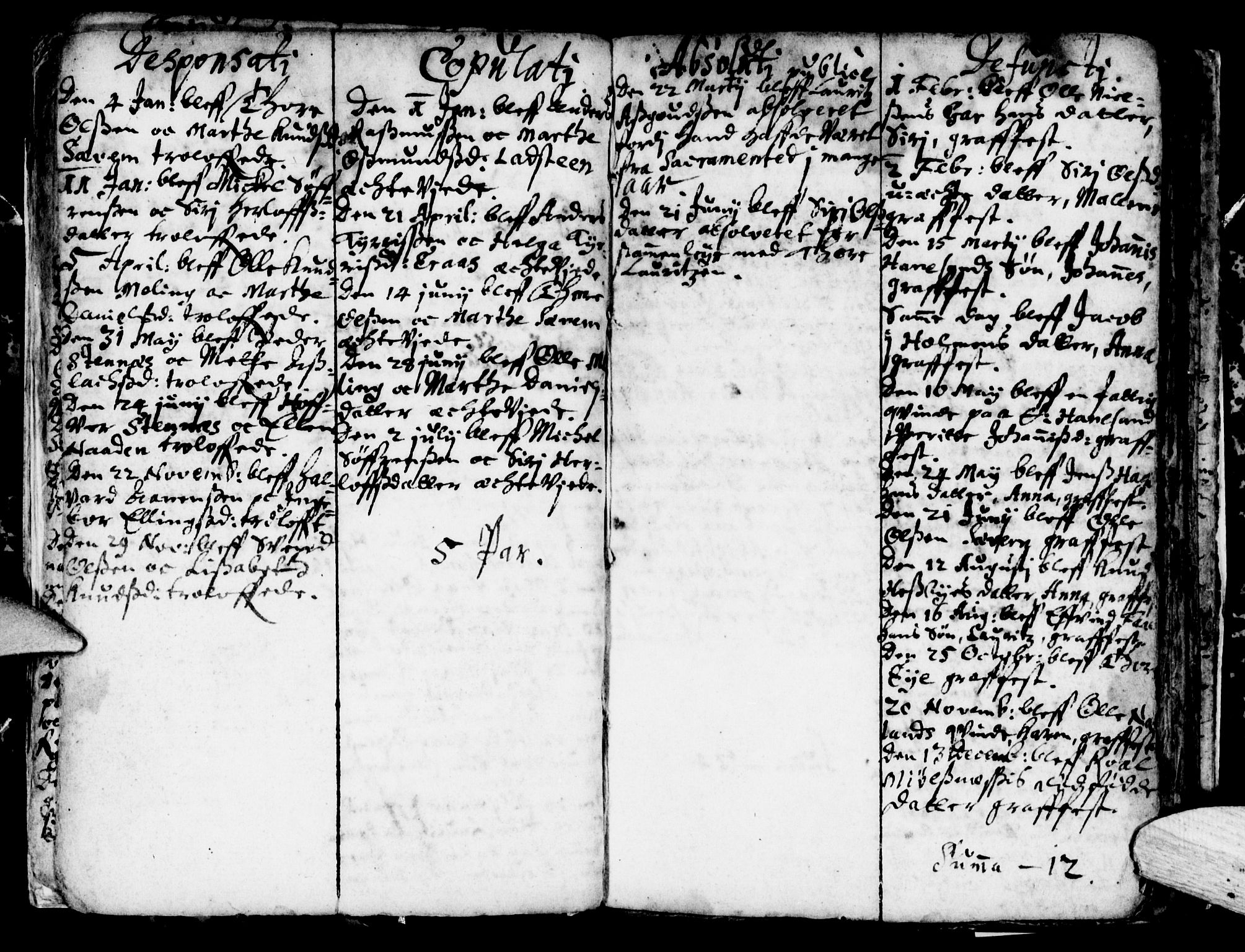 Finnøy sokneprestkontor, AV/SAST-A-101825/H/Ha/Haa/L0001: Parish register (official) no. A 1, 1672-1708