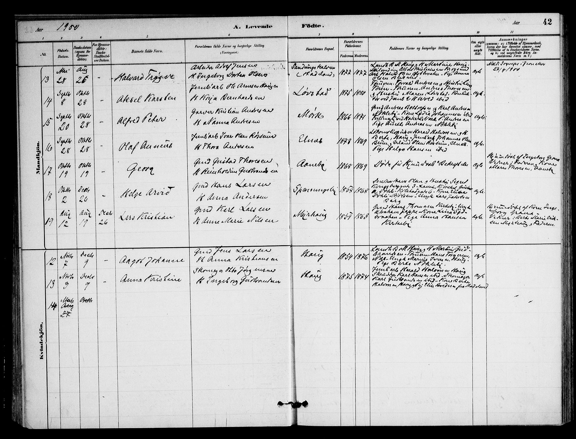 Nittedal prestekontor Kirkebøker, AV/SAO-A-10365a/F/Fb/L0001: Parish register (official) no. II 1, 1879-1901, p. 42