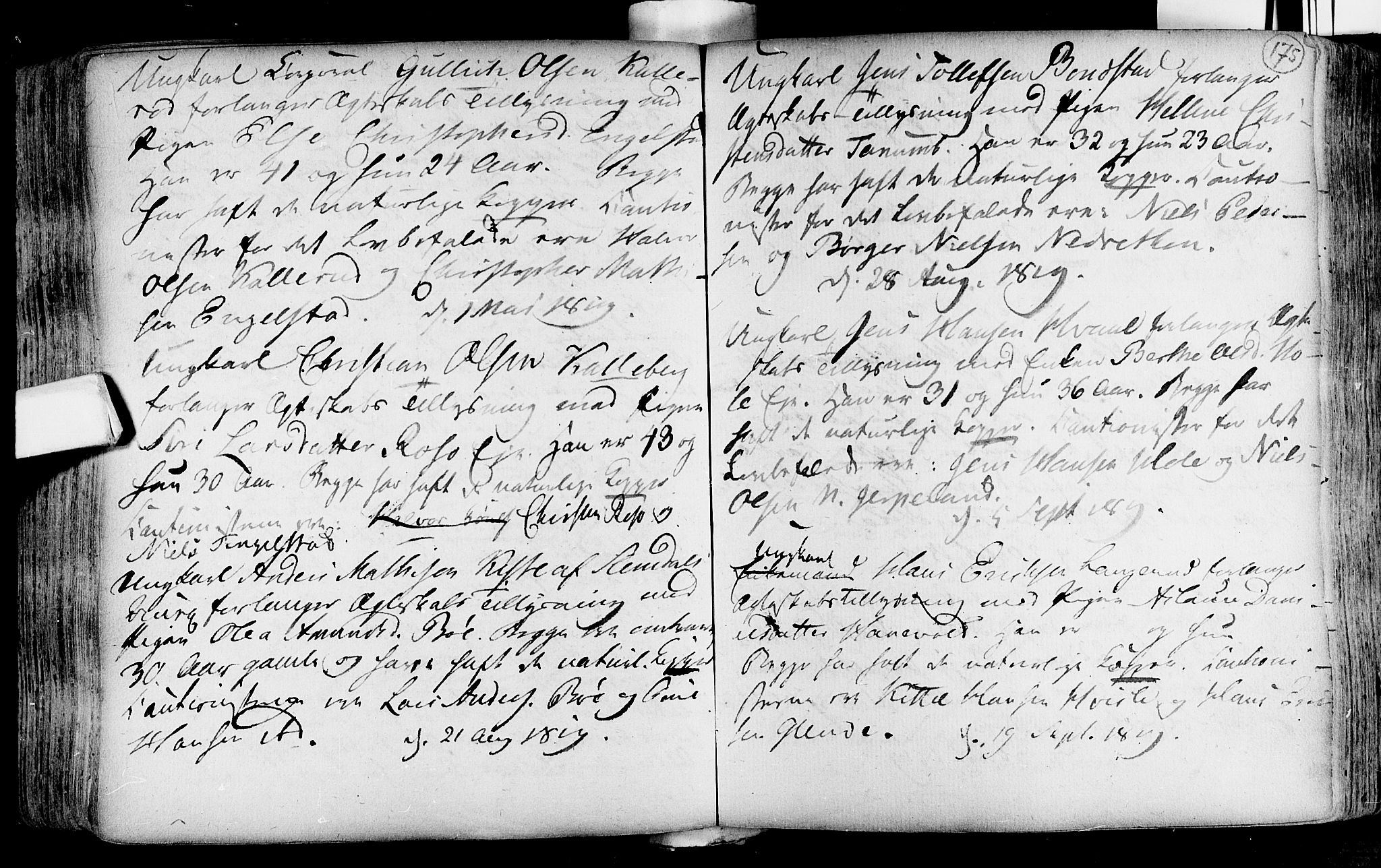 Lardal kirkebøker, SAKO/A-350/F/Fa/L0004: Parish register (official) no. i 4, 1733-1815, p. 175