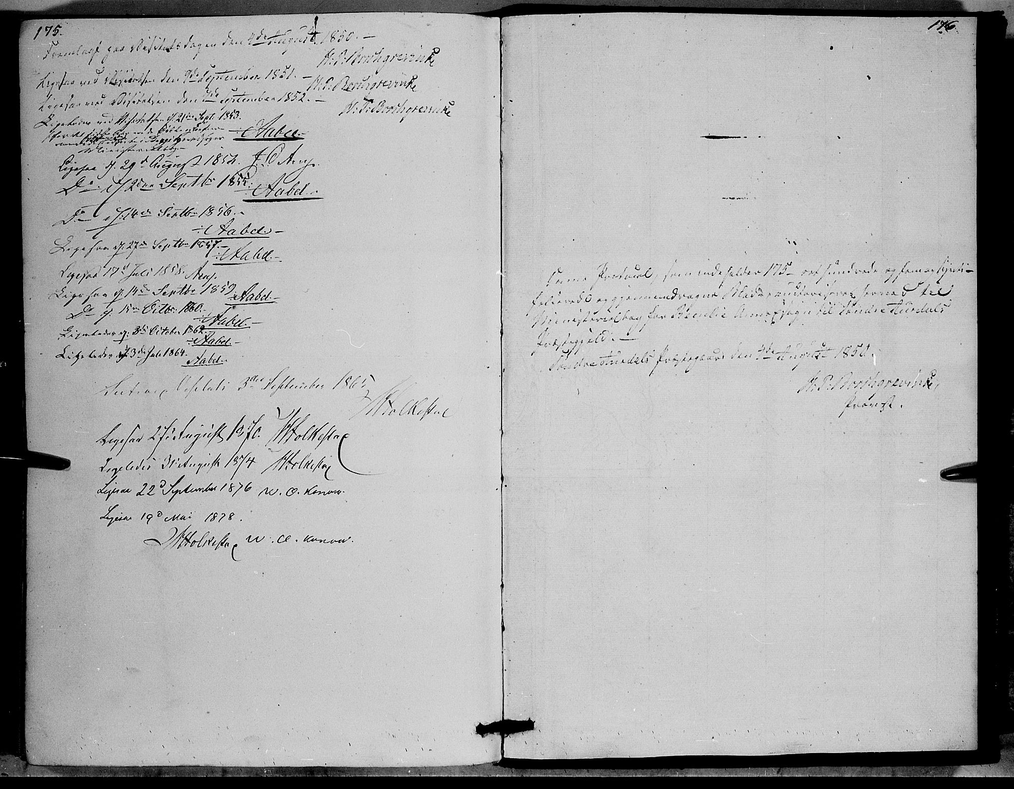 Sør-Aurdal prestekontor, SAH/PREST-128/H/Ha/Haa/L0006: Parish register (official) no. 6, 1849-1876, p. 175