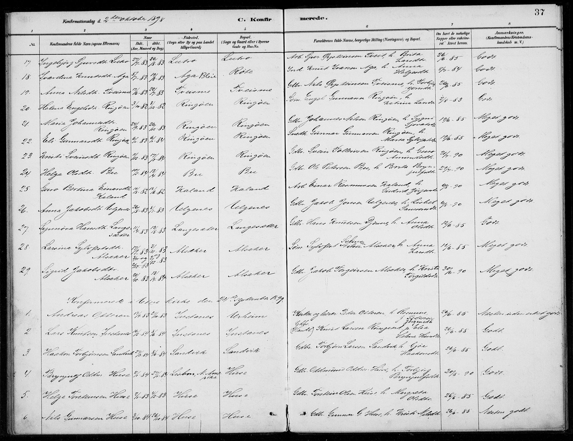 Ullensvang sokneprestembete, SAB/A-78701/H/Haa: Parish register (official) no. E  2, 1880-1914, p. 37