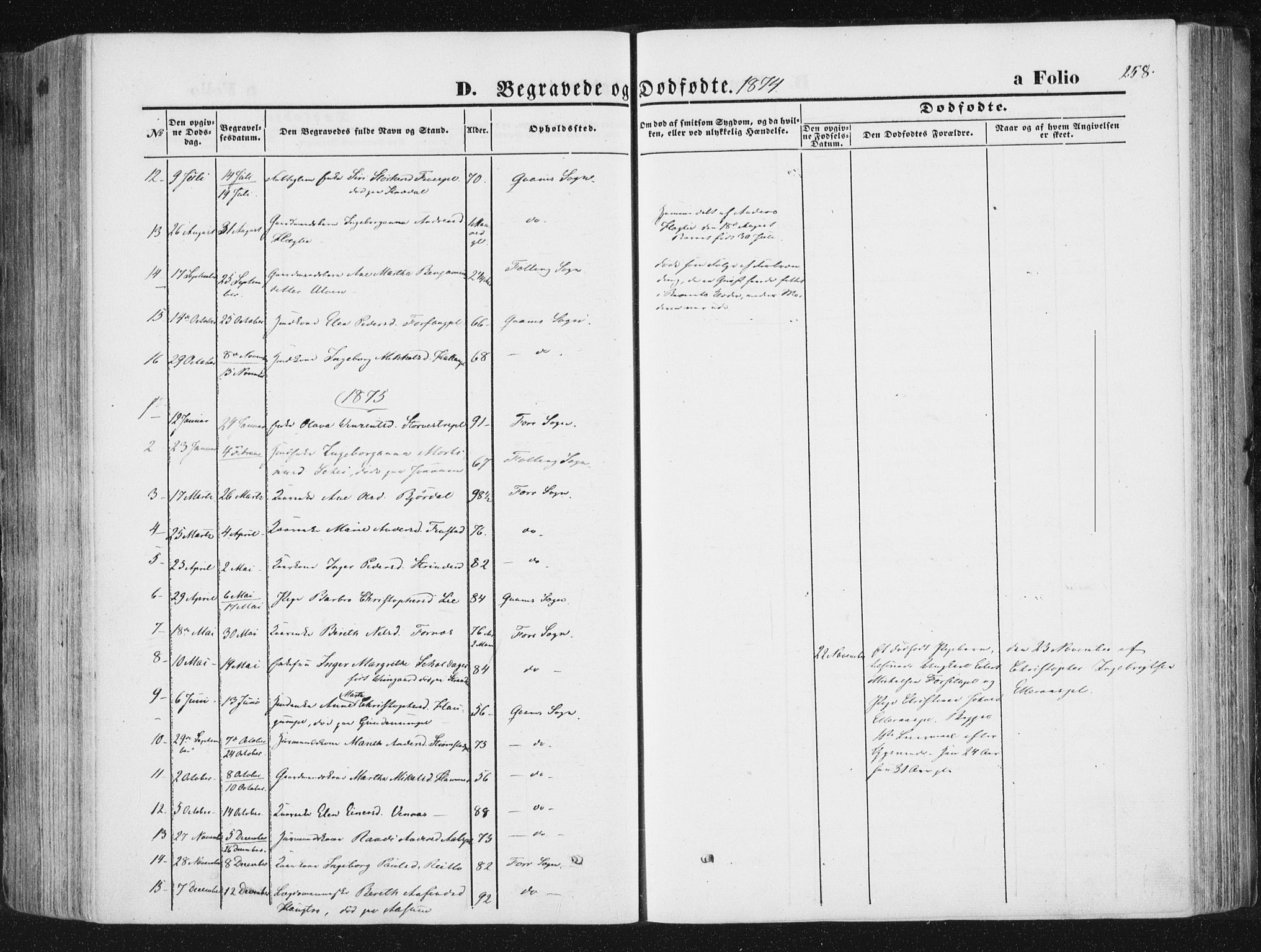 Ministerialprotokoller, klokkerbøker og fødselsregistre - Nord-Trøndelag, SAT/A-1458/746/L0447: Parish register (official) no. 746A06, 1860-1877, p. 258