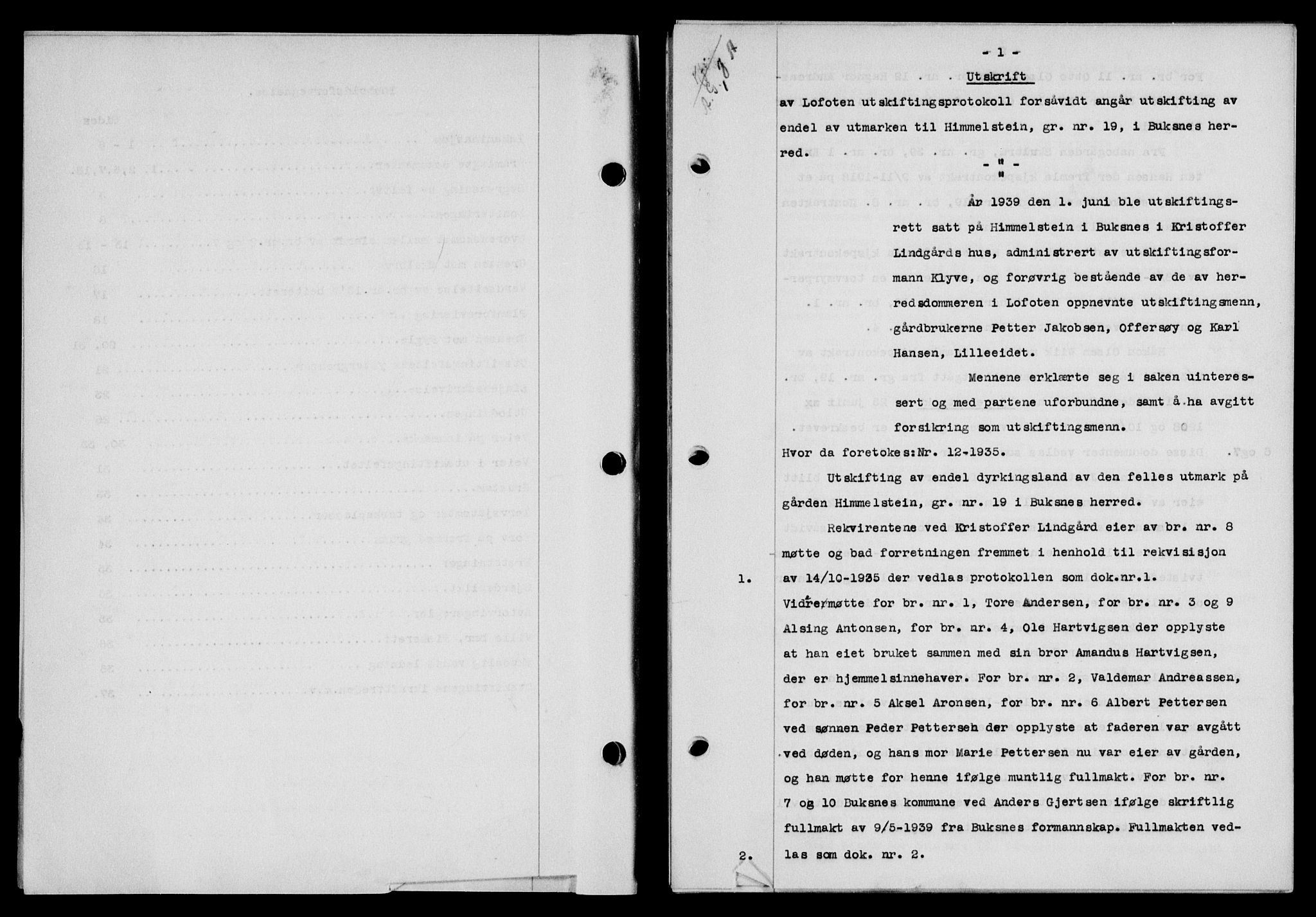 Lofoten sorenskriveri, SAT/A-0017/1/2/2C/L0011a: Mortgage book no. 11a, 1943-1943, Diary no: : 171/1943
