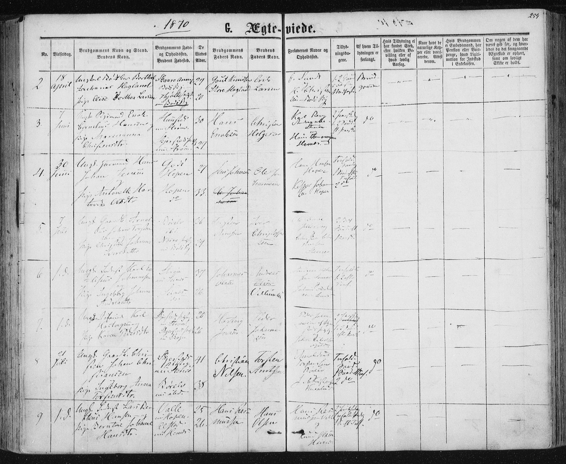 Ministerialprotokoller, klokkerbøker og fødselsregistre - Nordland, AV/SAT-A-1459/801/L0008: Parish register (official) no. 801A08, 1864-1875, p. 259