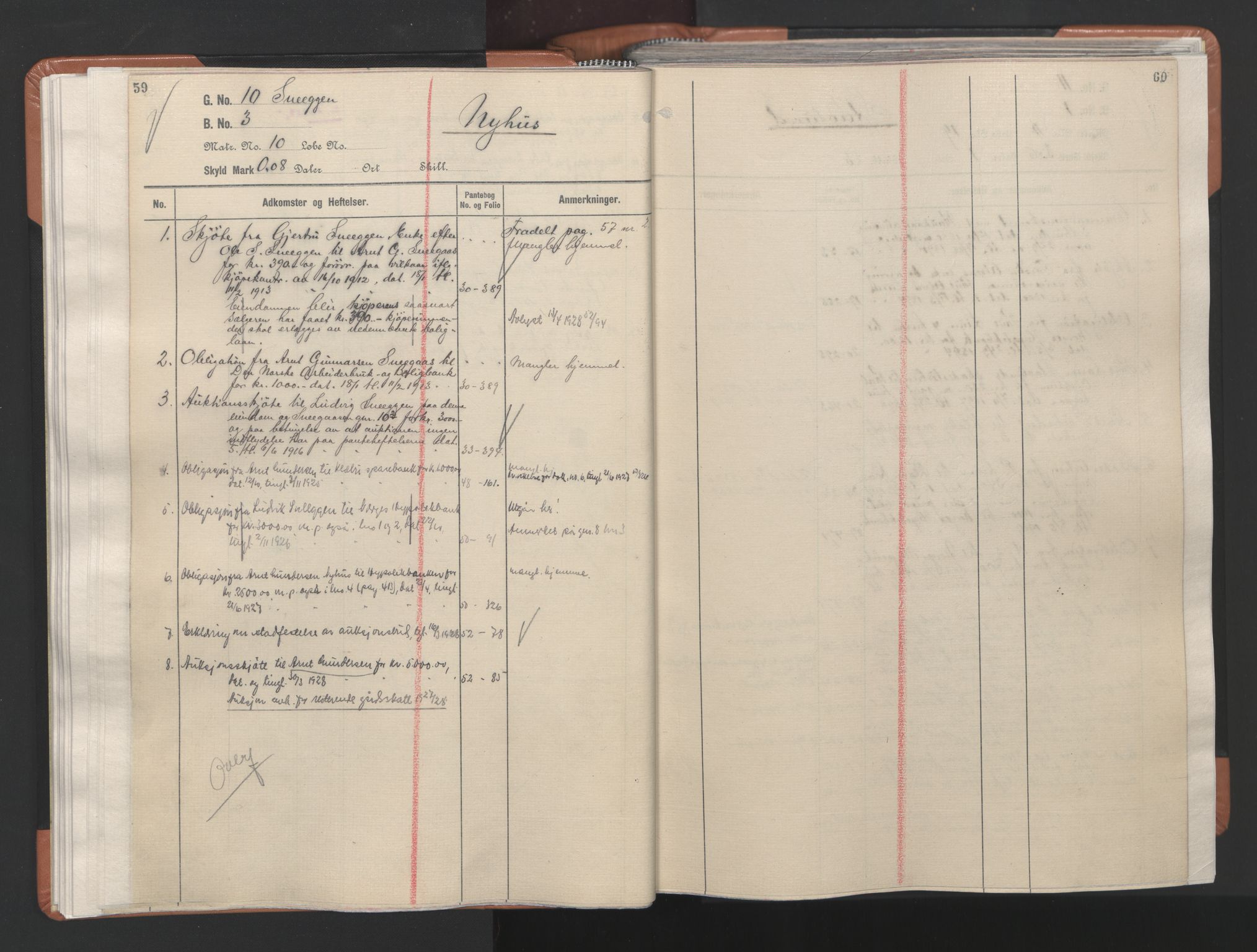 Strinda og Selbu sorenskriveri, AV/SAT-A-0015/2/2A/L0014: Mortgage register no. 14, 1921-1943, p. 59-60