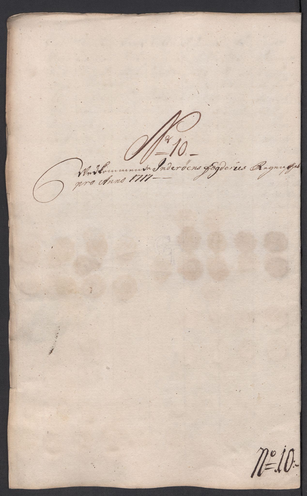 Rentekammeret inntil 1814, Reviderte regnskaper, Fogderegnskap, AV/RA-EA-4092/R63/L4325: Fogderegnskap Inderøy, 1717, p. 152