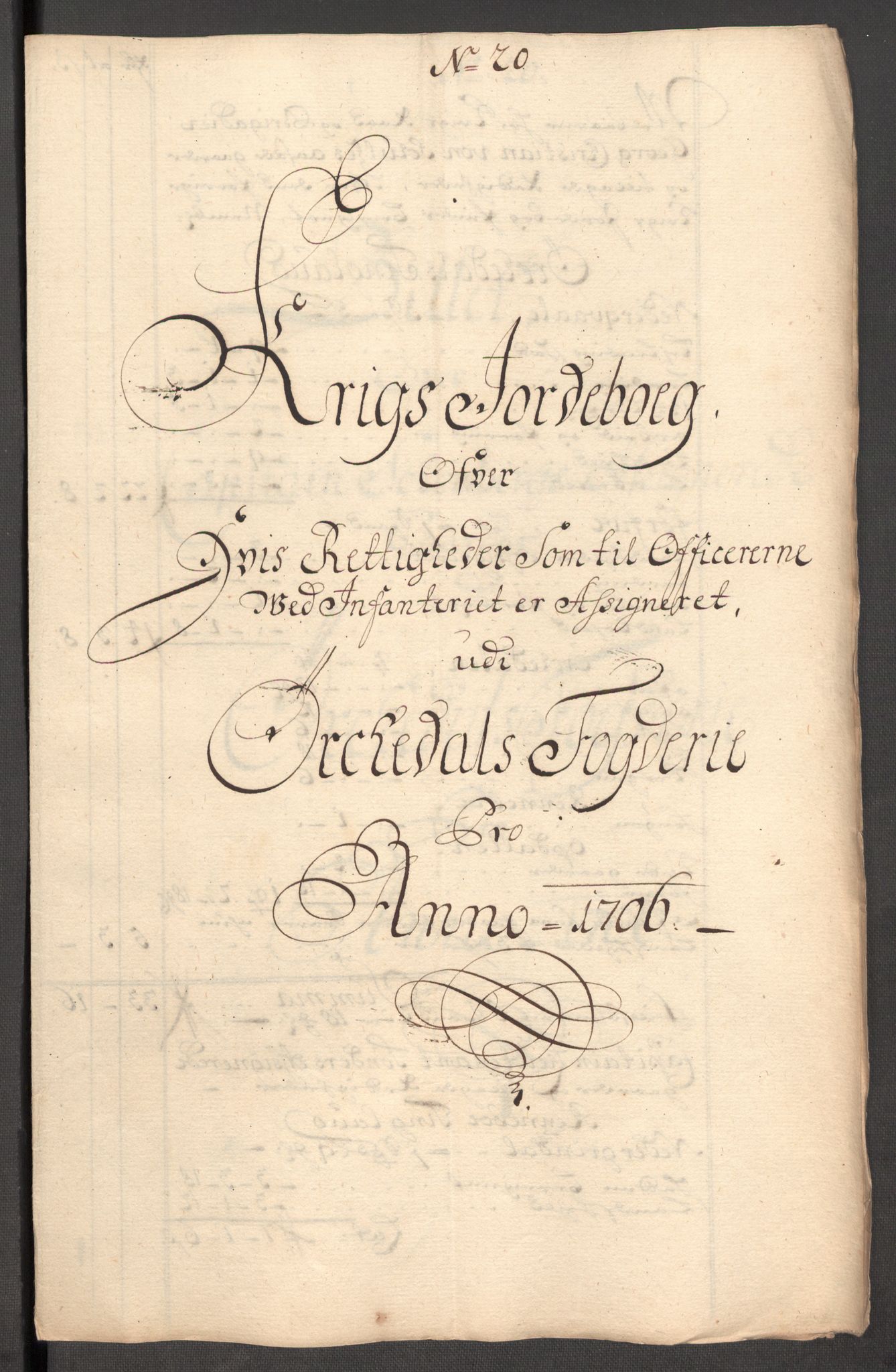 Rentekammeret inntil 1814, Reviderte regnskaper, Fogderegnskap, AV/RA-EA-4092/R60/L3956: Fogderegnskap Orkdal og Gauldal, 1706, p. 179