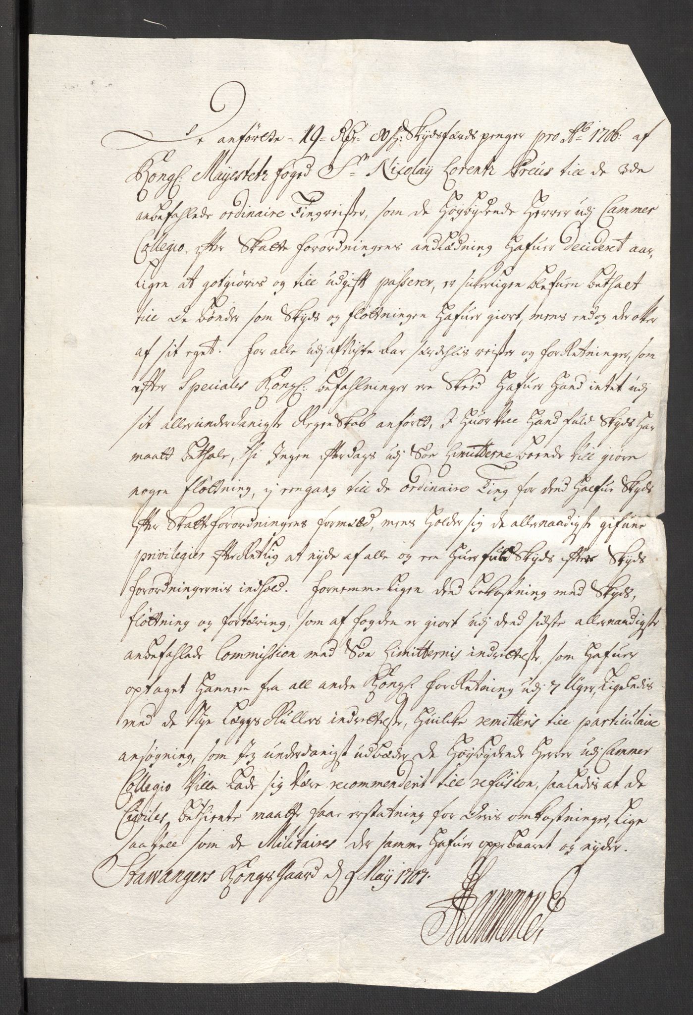 Rentekammeret inntil 1814, Reviderte regnskaper, Fogderegnskap, AV/RA-EA-4092/R46/L2733: Fogderegnskap Jæren og Dalane, 1705-1708, p. 197