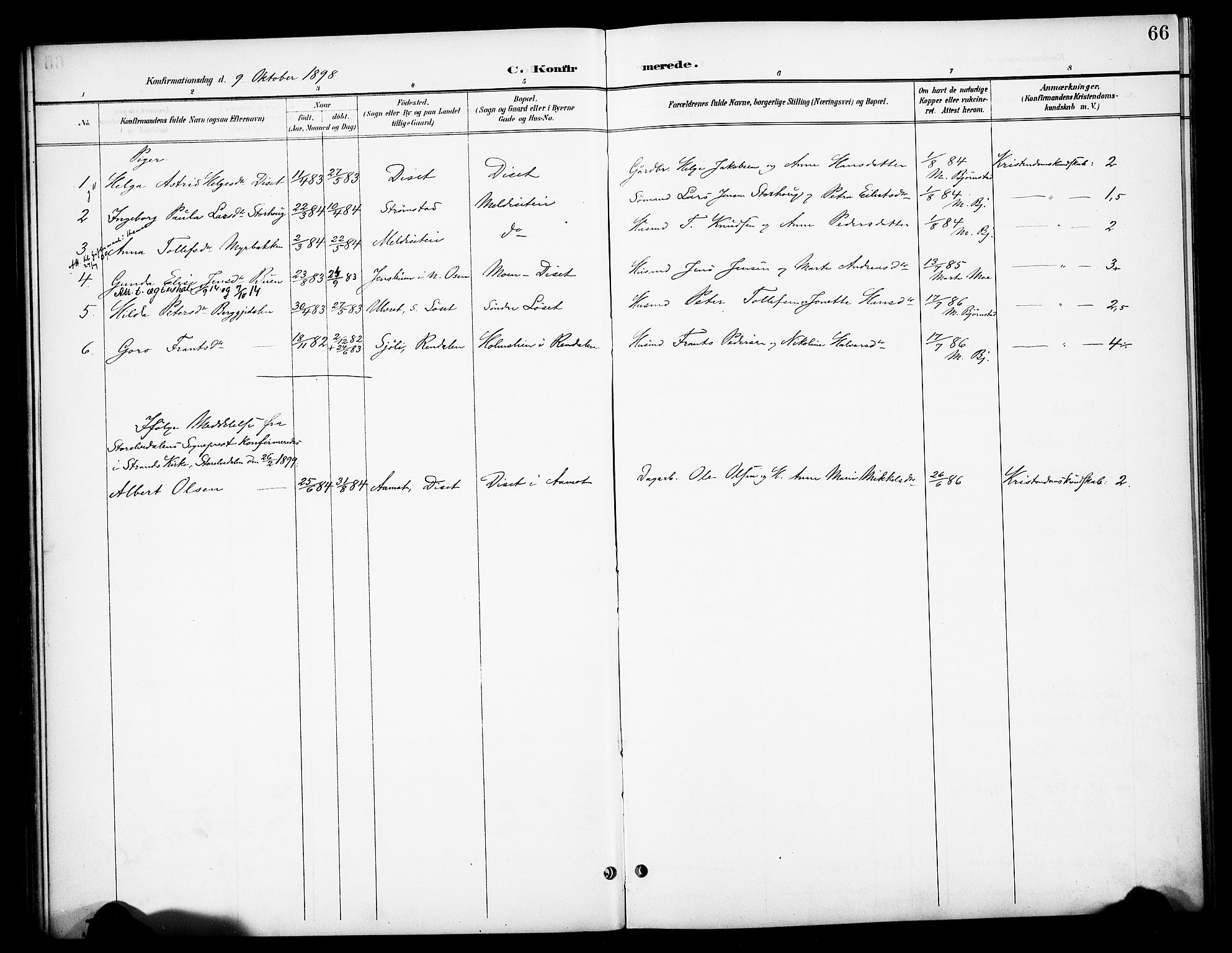 Åmot prestekontor, Hedmark, AV/SAH-PREST-056/H/Ha/Haa/L0013: Parish register (official) no. 13, 1898-1906, p. 66