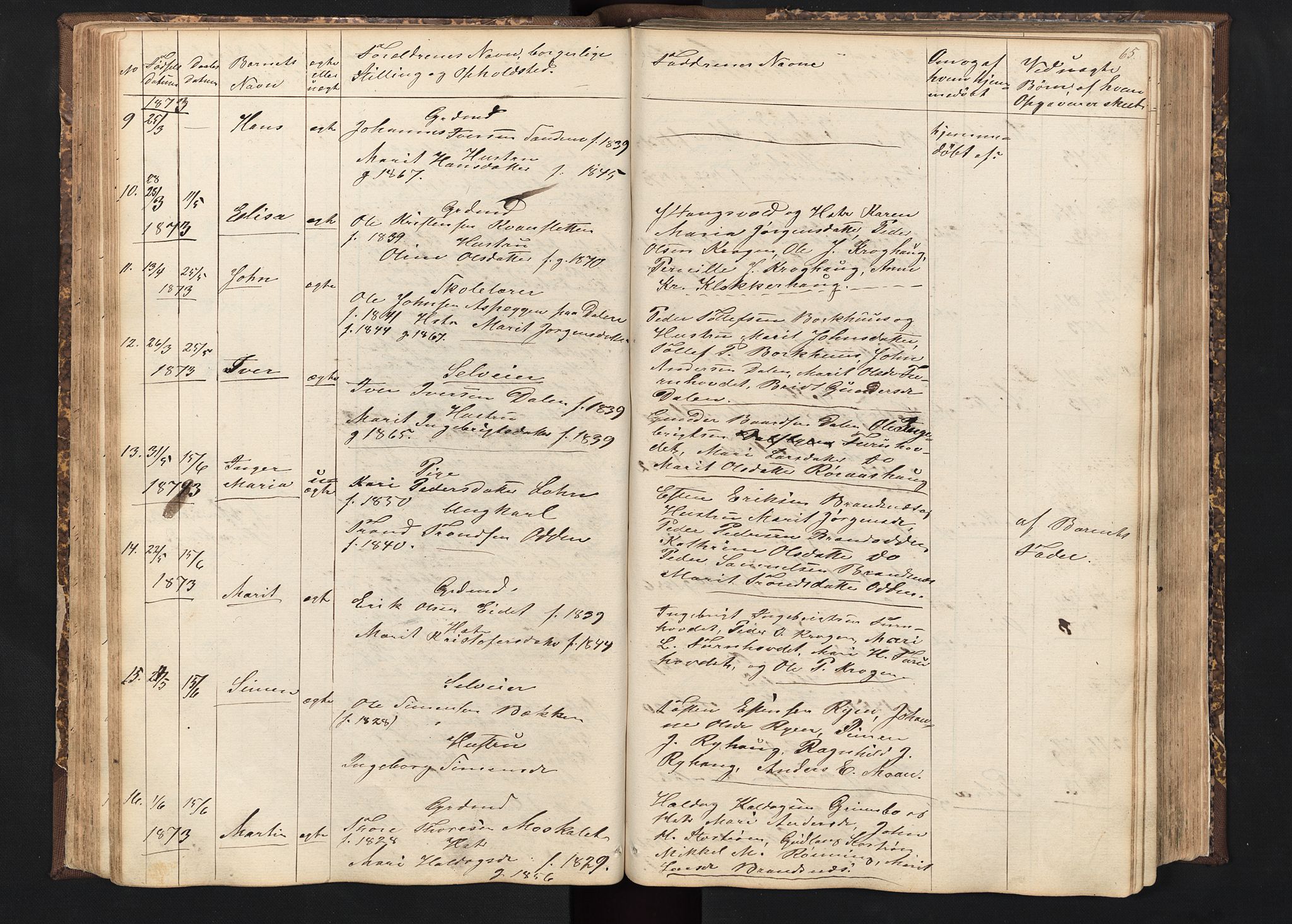 Alvdal prestekontor, AV/SAH-PREST-060/H/Ha/Hab/L0001: Parish register (copy) no. 1, 1857-1893, p. 65