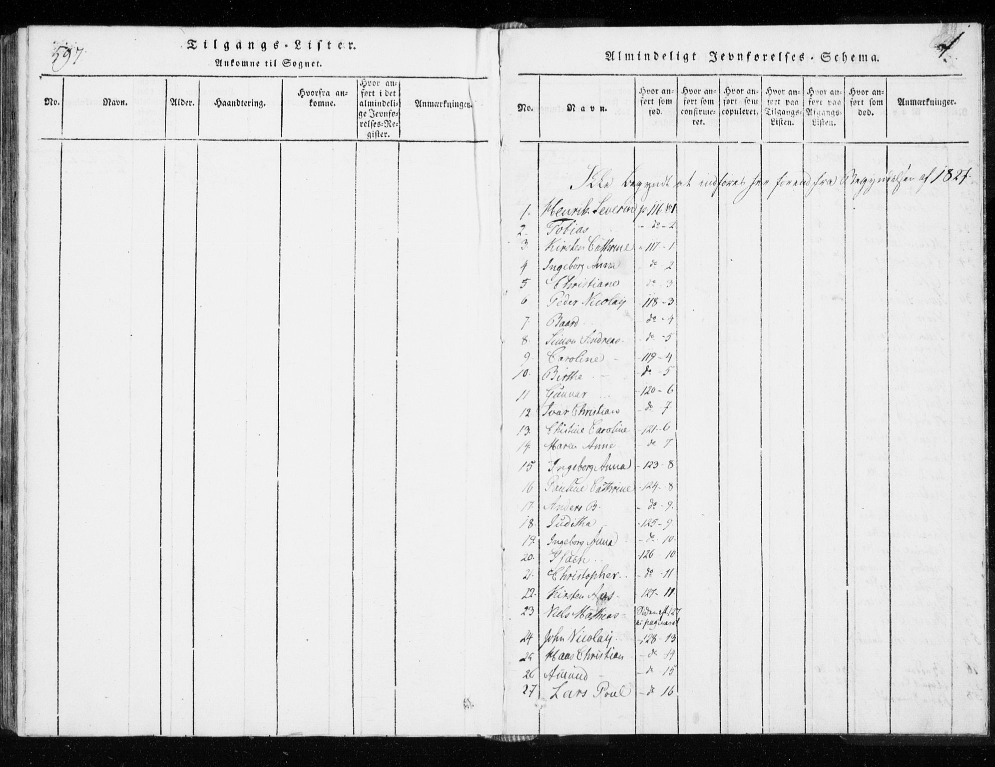 Tranøy sokneprestkontor, SATØ/S-1313/I/Ia/Iaa/L0004kirke: Parish register (official) no. 4, 1820-1829, p. 0-1