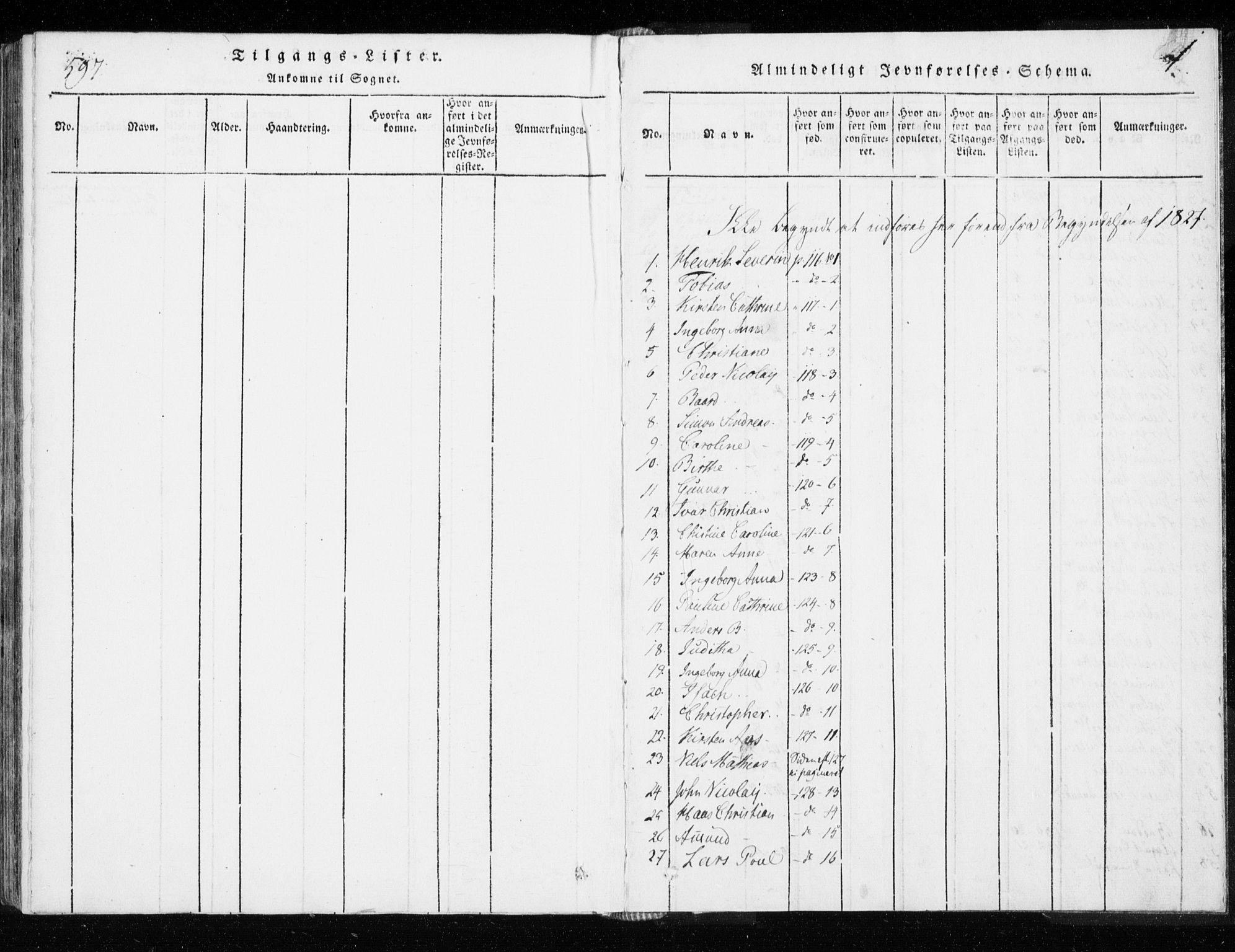 Tranøy sokneprestkontor, AV/SATØ-S-1313/I/Ia/Iaa/L0004kirke: Parish register (official) no. 4, 1820-1829, p. 0-1