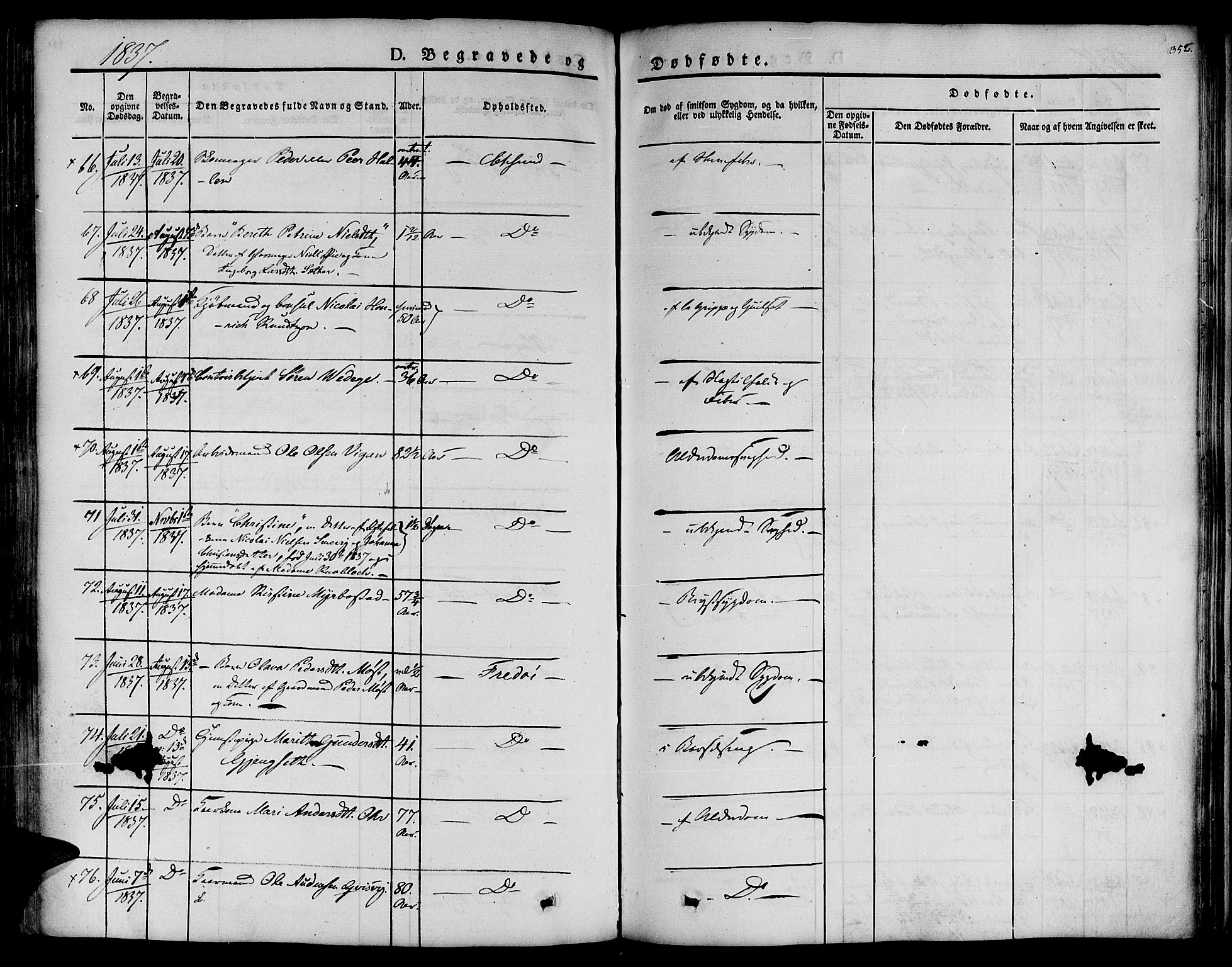 Ministerialprotokoller, klokkerbøker og fødselsregistre - Møre og Romsdal, AV/SAT-A-1454/572/L0843: Parish register (official) no. 572A06, 1832-1842, p. 352