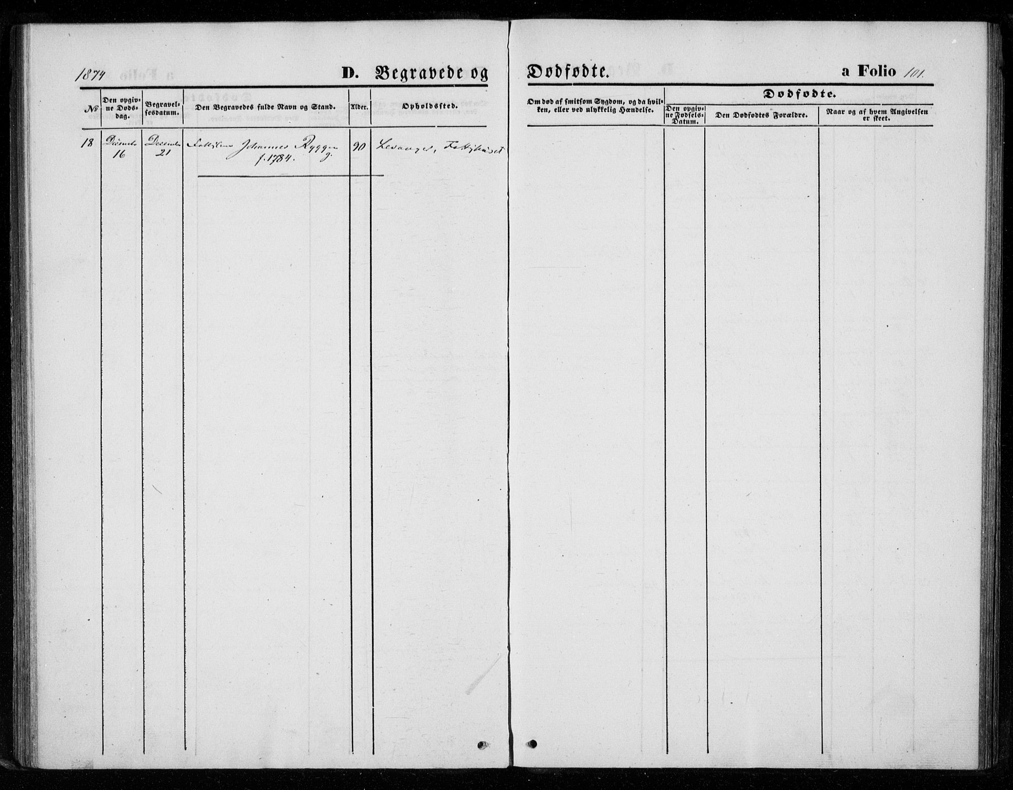 Ministerialprotokoller, klokkerbøker og fødselsregistre - Nord-Trøndelag, SAT/A-1458/720/L0186: Parish register (official) no. 720A03, 1864-1874, p. 101