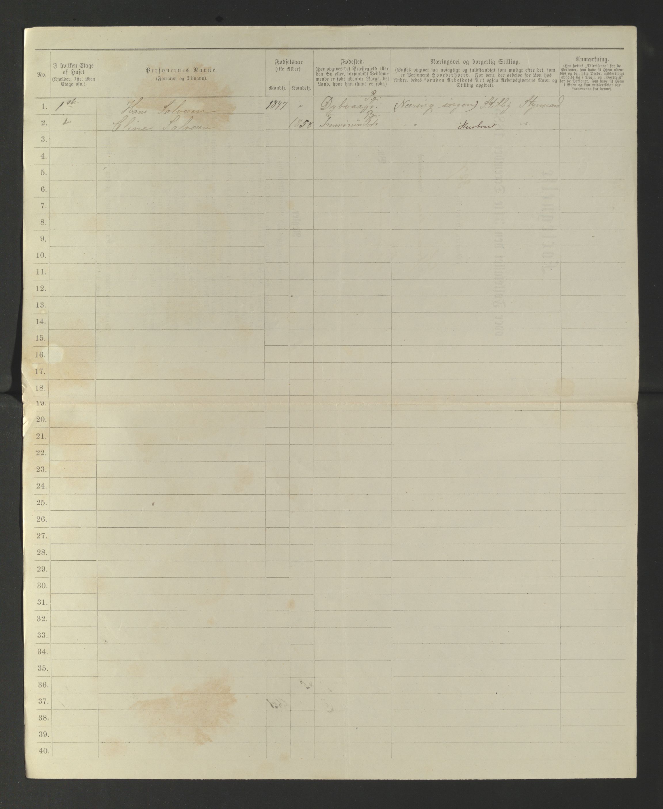 SATØ, 1885 census for 1902 Tromsø, 1885, p. 298b