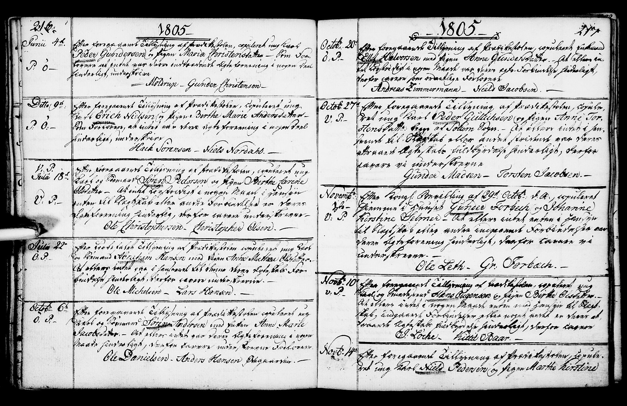 Porsgrunn kirkebøker , SAKO/A-104/F/Fa/L0003: Parish register (official) no. 3, 1764-1814, p. 216-217