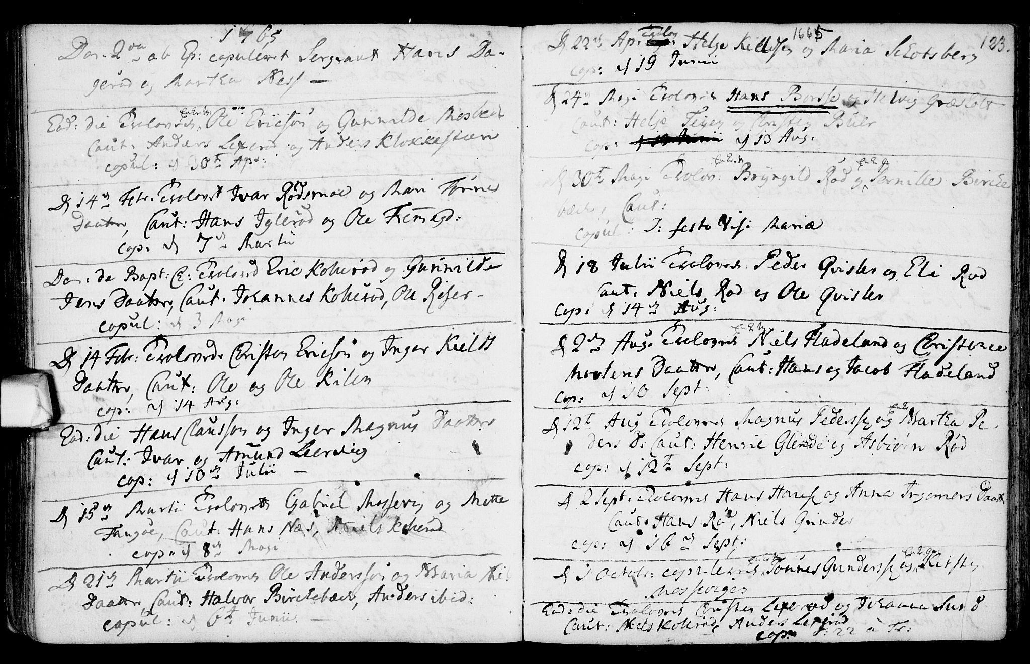 Aremark prestekontor Kirkebøker, SAO/A-10899/F/Fa/L0003: Parish register (official) no. I 3, 1745-1795, p. 123