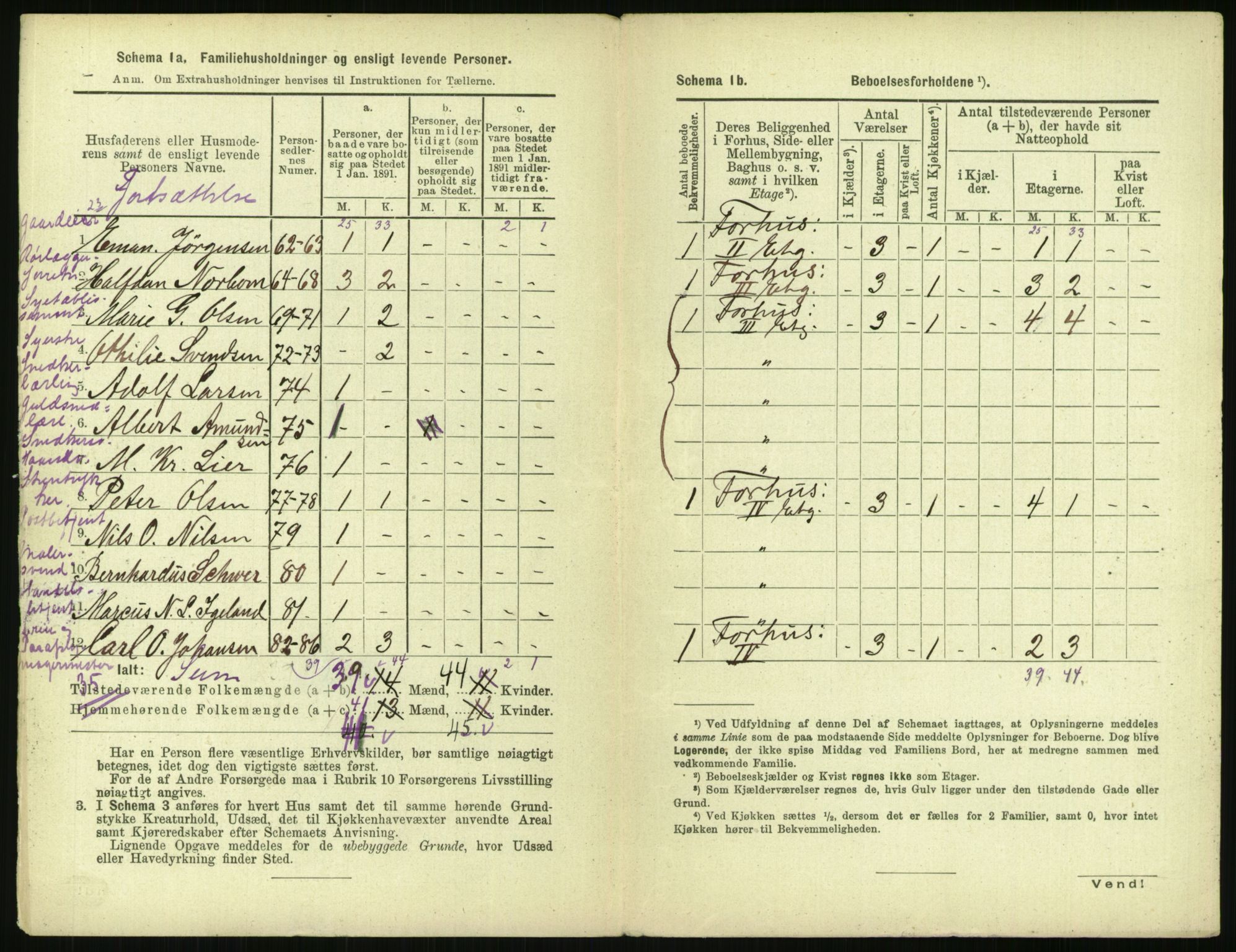 RA, 1891 census for 0301 Kristiania, 1891, p. 4218