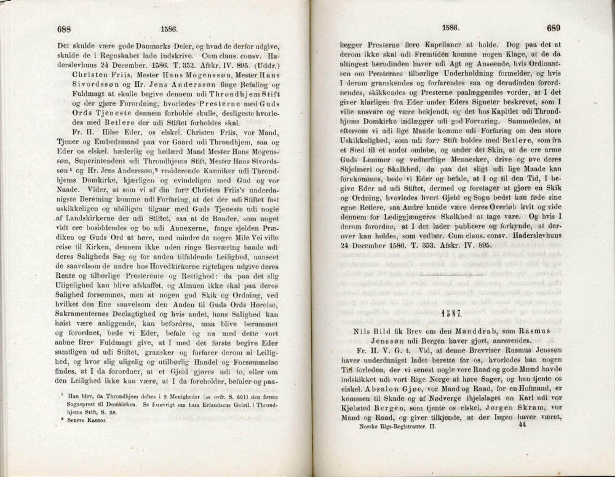 Publikasjoner utgitt av Det Norske Historiske Kildeskriftfond, PUBL/-/-/-: Norske Rigs-Registranter, bind 2, 1572-1588, p. 688-689