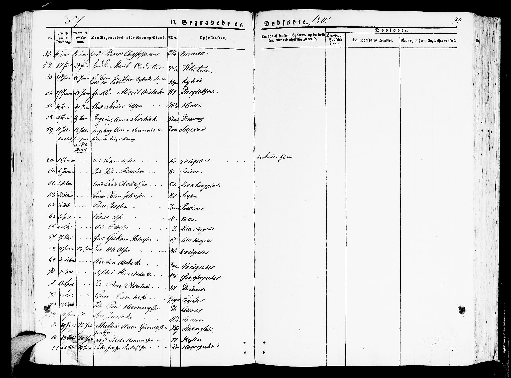 Ministerialprotokoller, klokkerbøker og fødselsregistre - Nord-Trøndelag, AV/SAT-A-1458/709/L0070: Parish register (official) no. 709A10, 1820-1832, p. 441