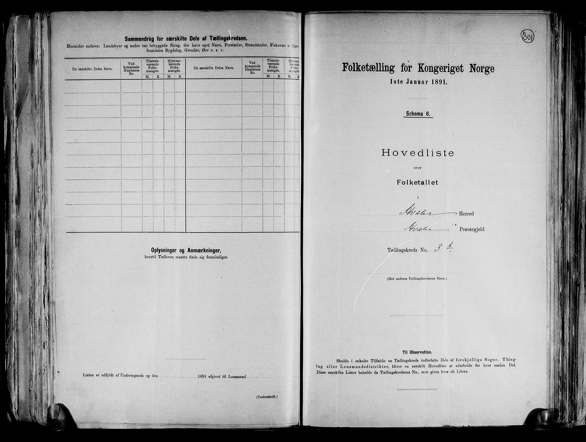 RA, 1891 census for 0111 Hvaler, 1891, p. 14