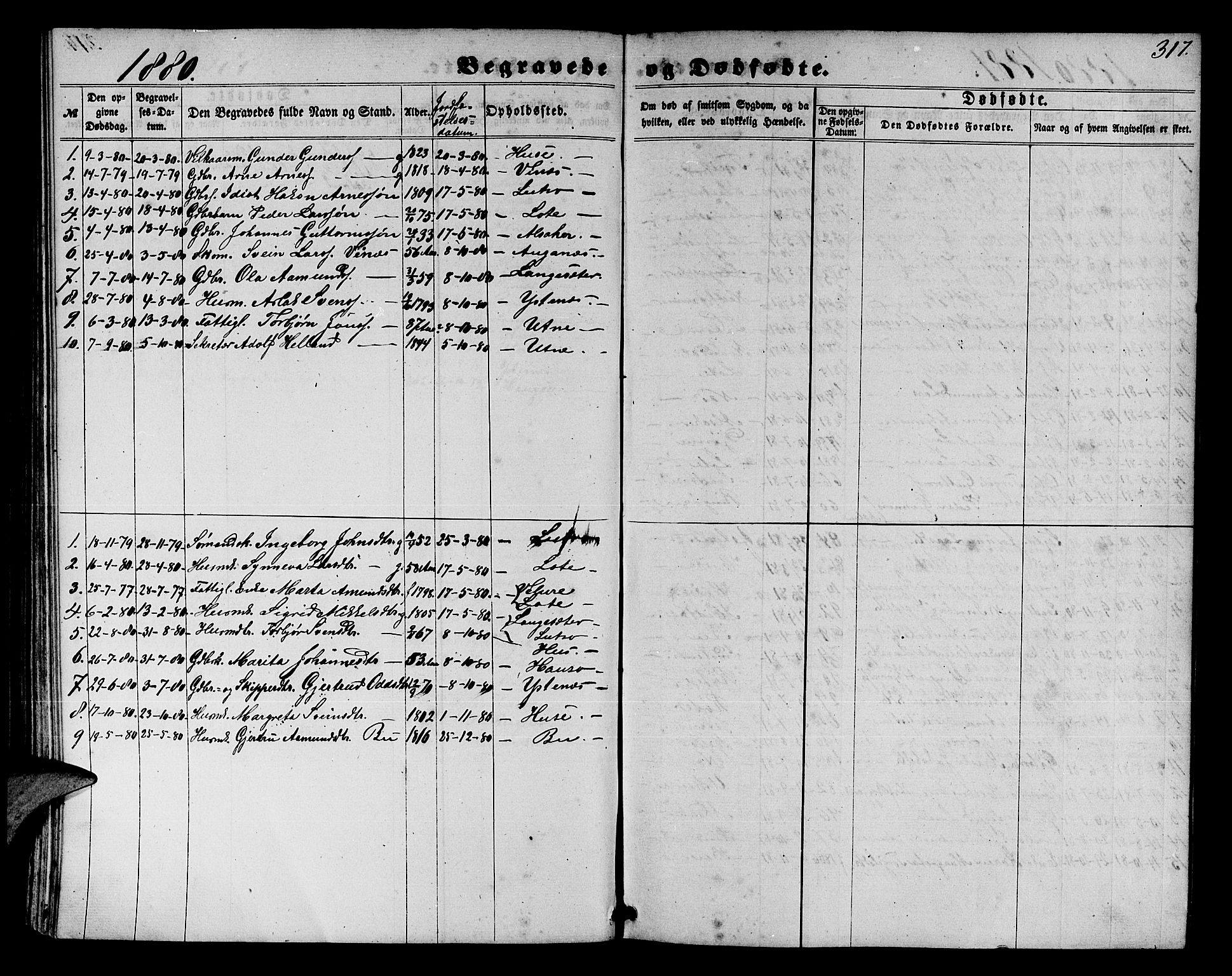 Ullensvang sokneprestembete, SAB/A-78701/H/Hab: Parish register (copy) no. E 6, 1857-1886, p. 317