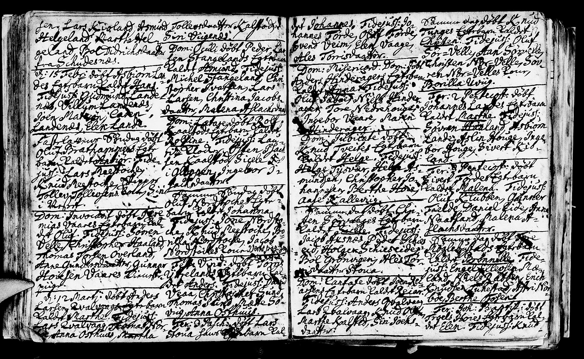 Avaldsnes sokneprestkontor, SAST/A -101851/H/Ha/Haa/L0001: Parish register (official) no. A 1, 1711-1764, p. 47