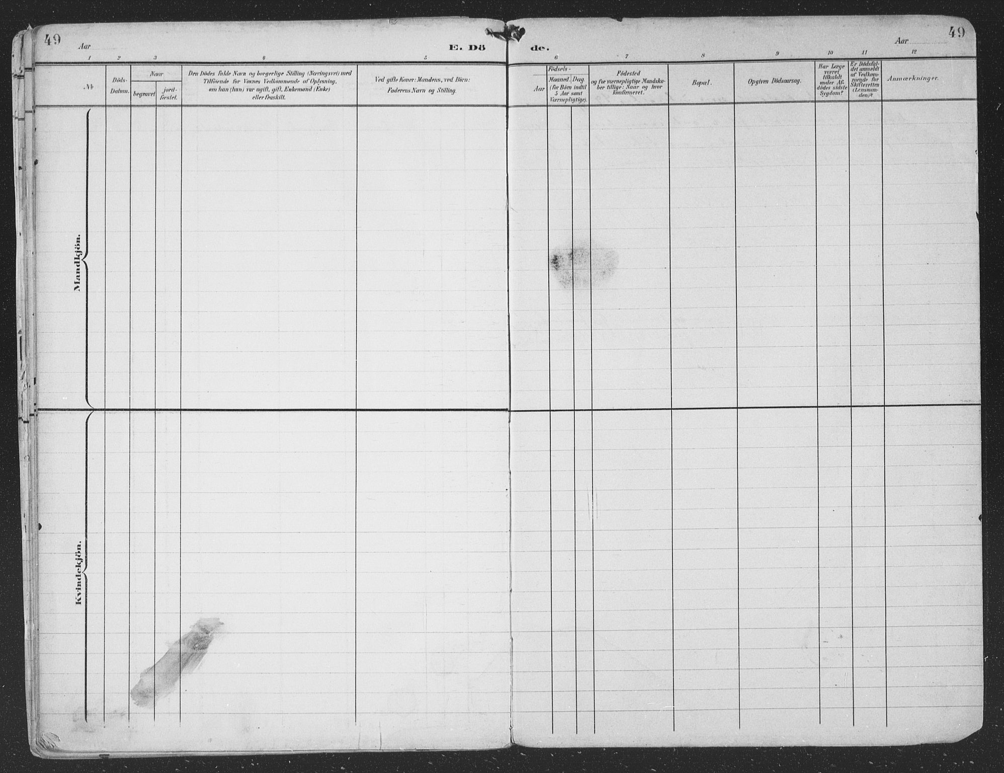 Ministerialprotokoller, klokkerbøker og fødselsregistre - Nordland, SAT/A-1459/866/L0940: Parish register (official) no. 866A03, 1902-1926, p. 49