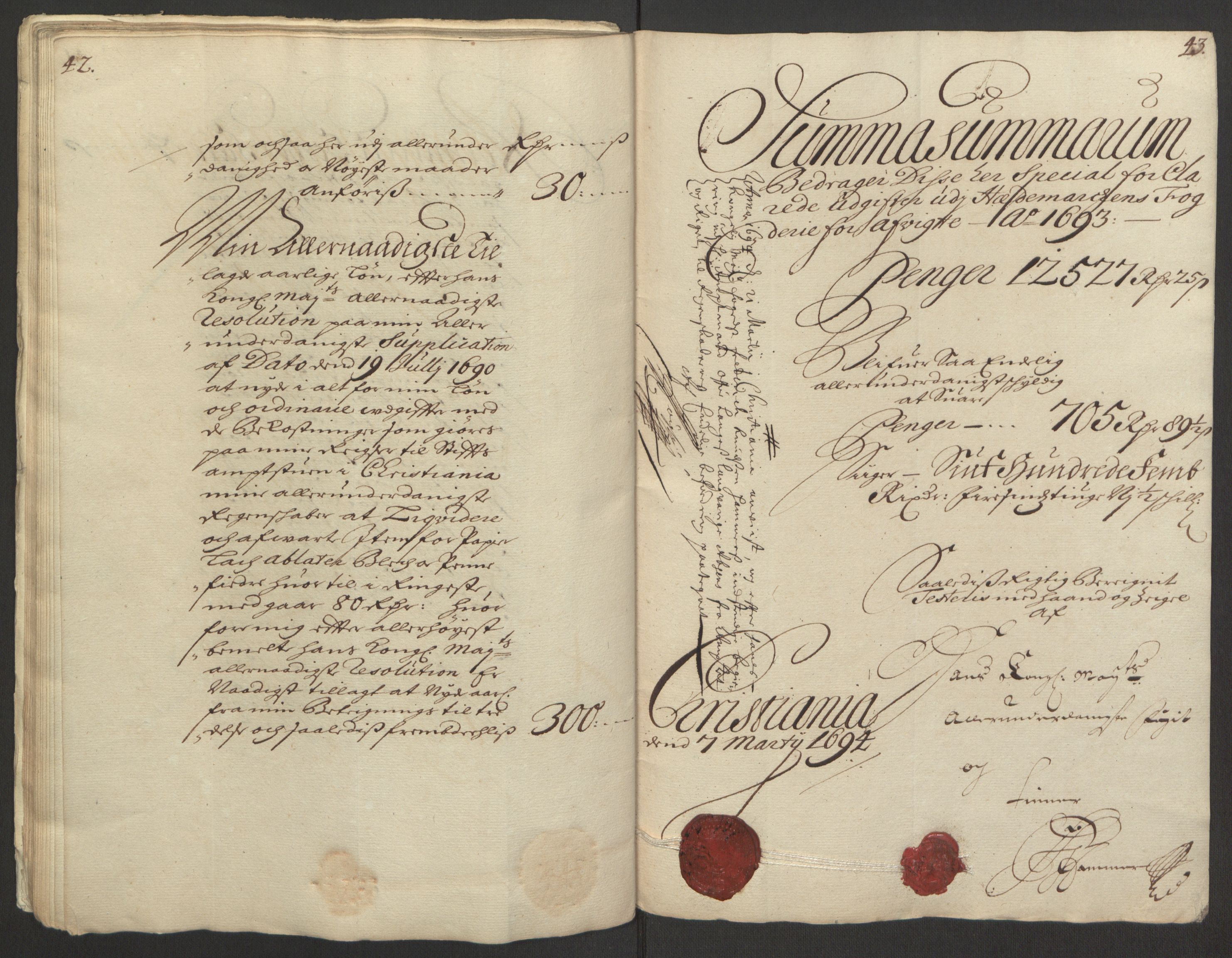 Rentekammeret inntil 1814, Reviderte regnskaper, Fogderegnskap, AV/RA-EA-4092/R16/L1034: Fogderegnskap Hedmark, 1693, p. 31