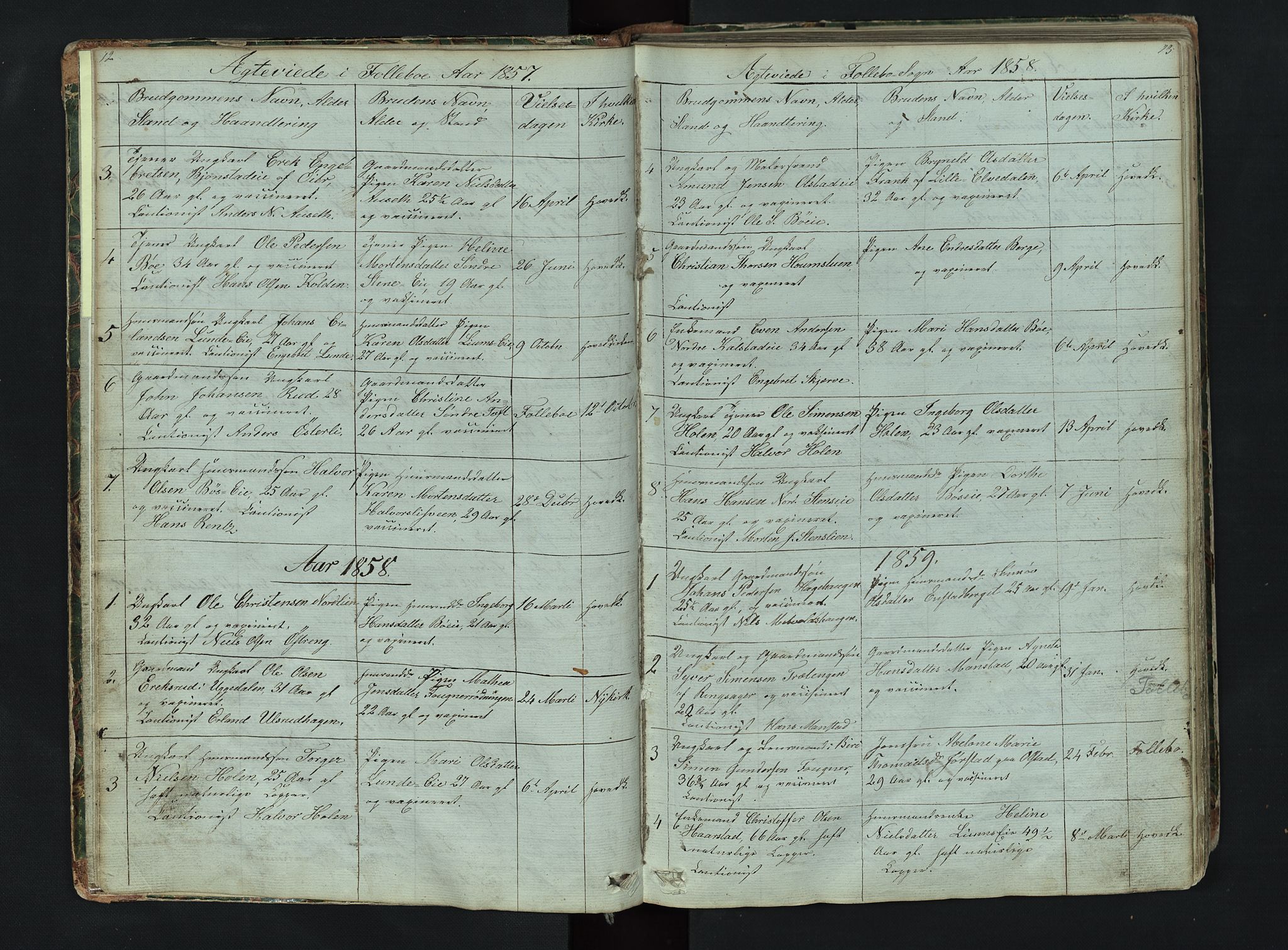 Gausdal prestekontor, SAH/PREST-090/H/Ha/Hab/L0006: Parish register (copy) no. 6, 1846-1893, p. 12-13