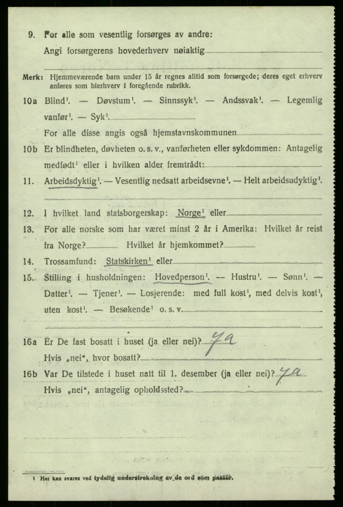 SAB, 1920 census for Manger, 1920, p. 2178