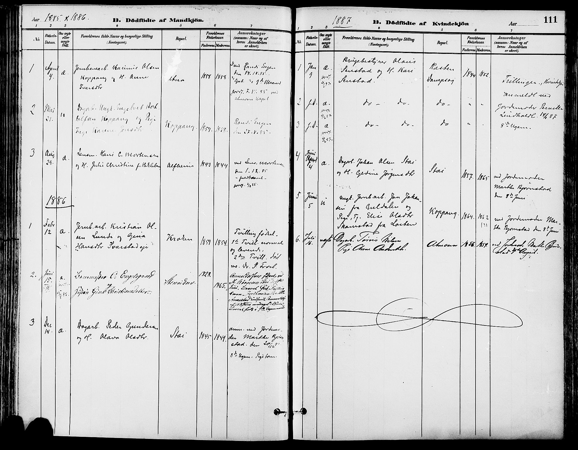Stor-Elvdal prestekontor, SAH/PREST-052/H/Ha/Haa/L0002: Parish register (official) no. 2, 1882-1907, p. 111