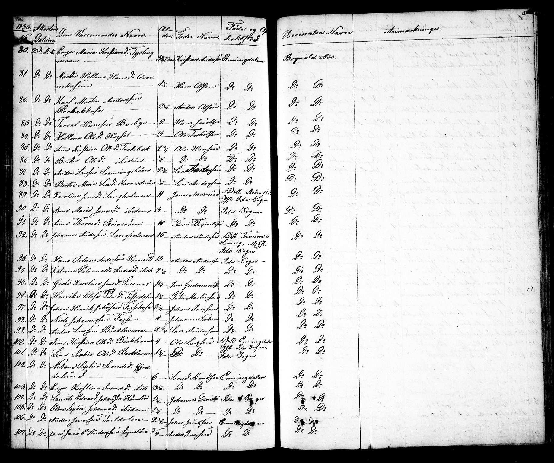 Idd prestekontor Kirkebøker, AV/SAO-A-10911/F/Fc/L0003: Parish register (official) no. III 3, 1832-1847, p. 366