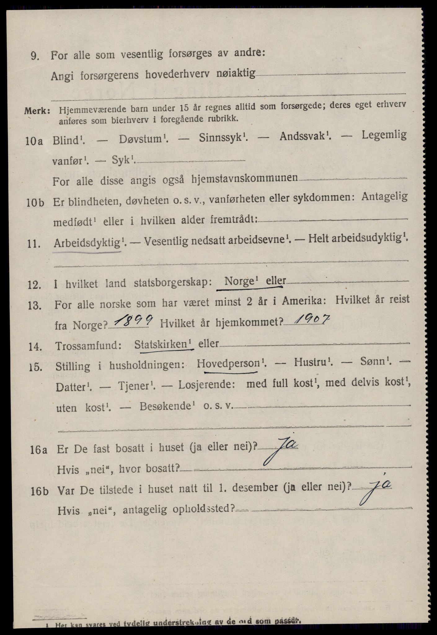 SAT, 1920 census for Kvernes, 1920, p. 1584