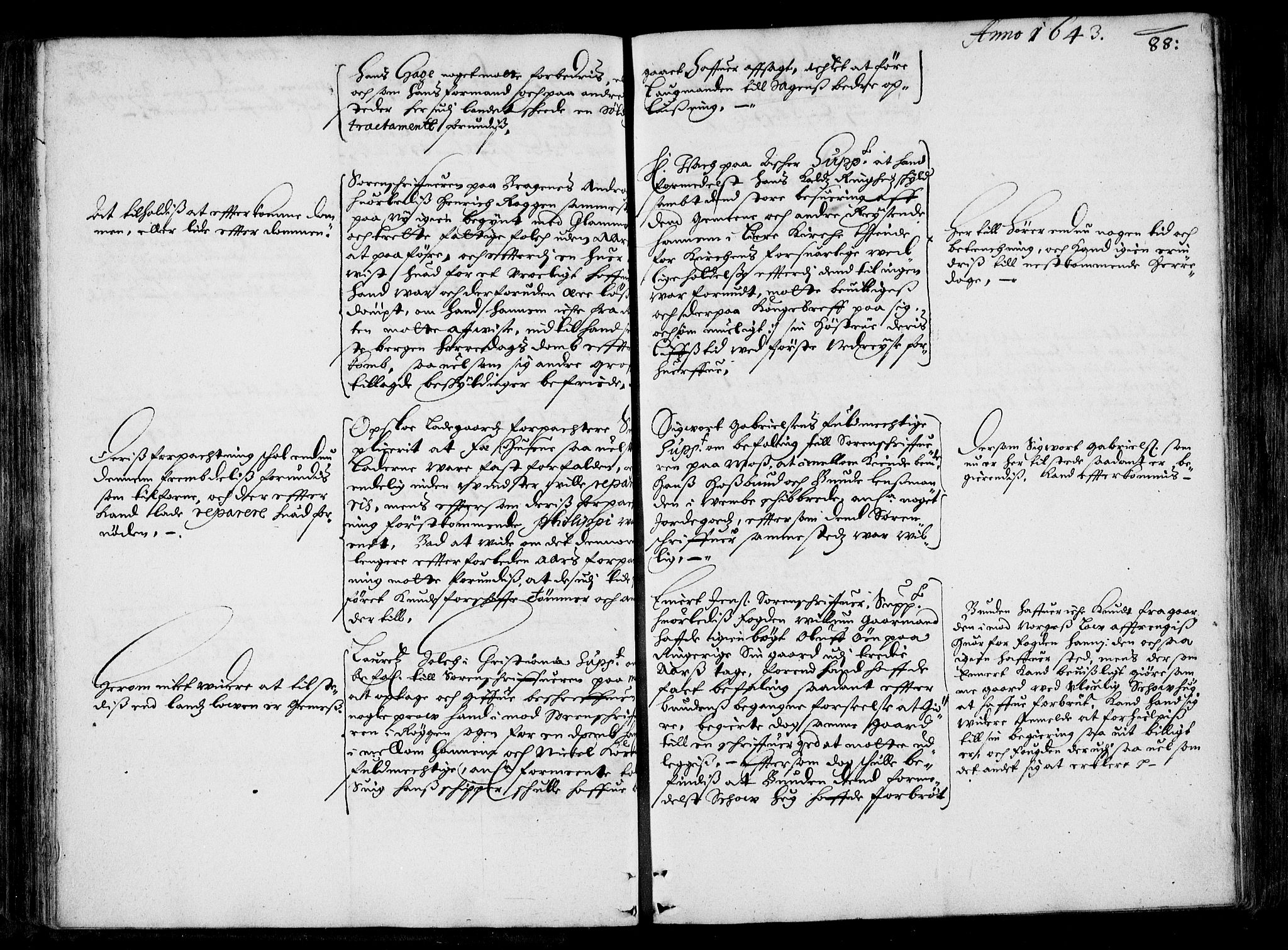 Stattholderembetet 1572-1771, AV/RA-EA-2870/Ac/L0001: Supplikasjons- og resolusjonsprotokoll, 1642-1650, p. 87b-88a