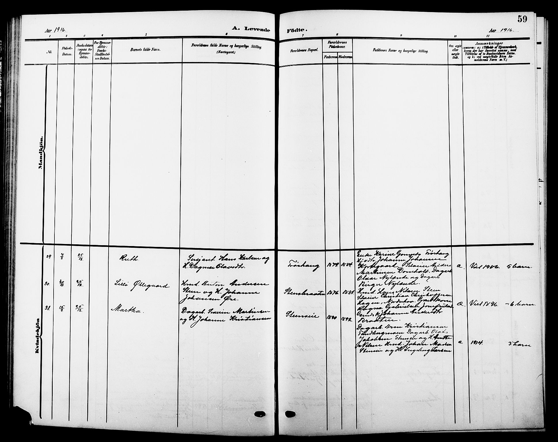 Hole kirkebøker, AV/SAKO-A-228/G/Ga/L0004: Parish register (copy) no. I 4, 1905-1924, p. 59