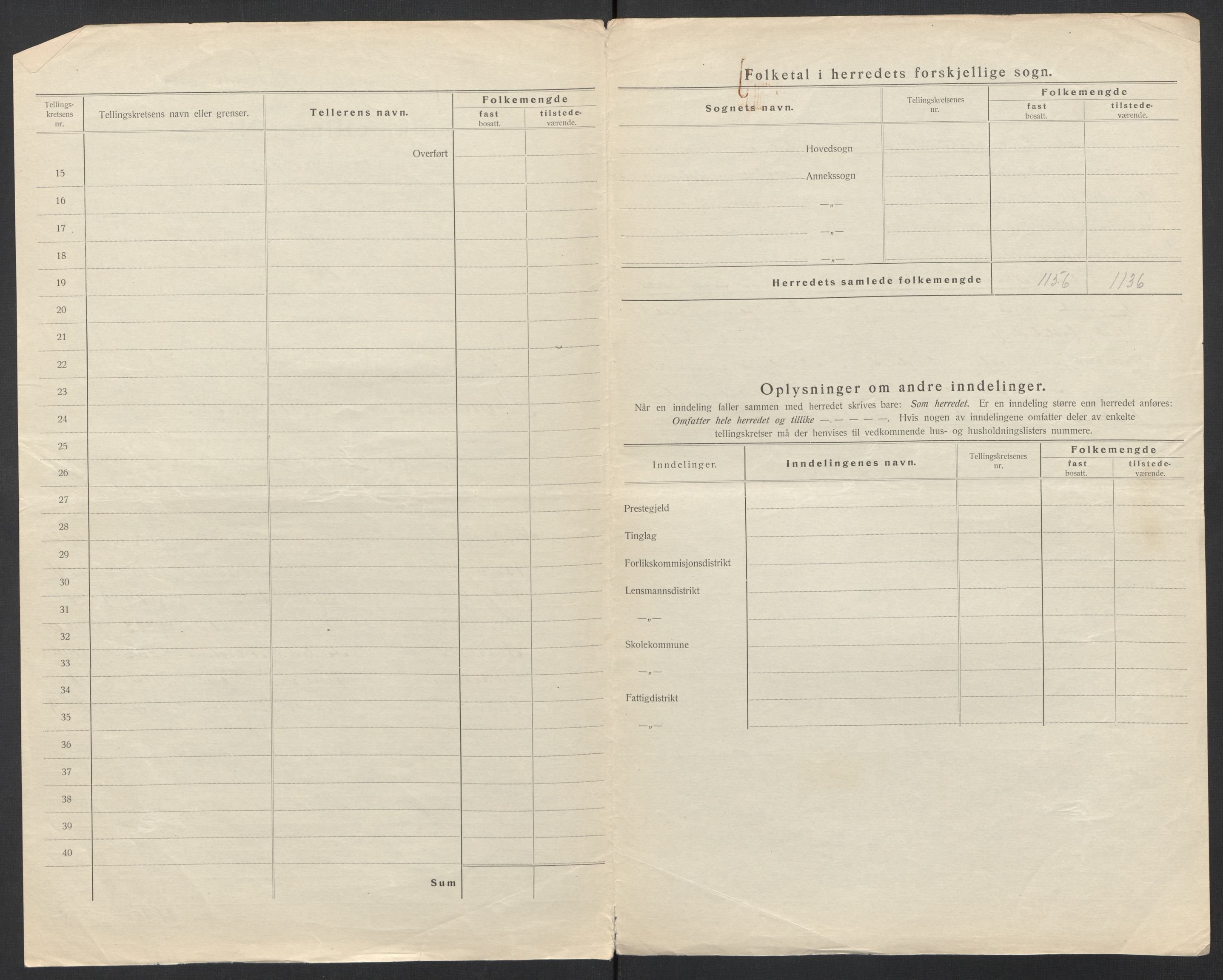 SAT, 1920 census for Straumsnes, 1920, p. 8