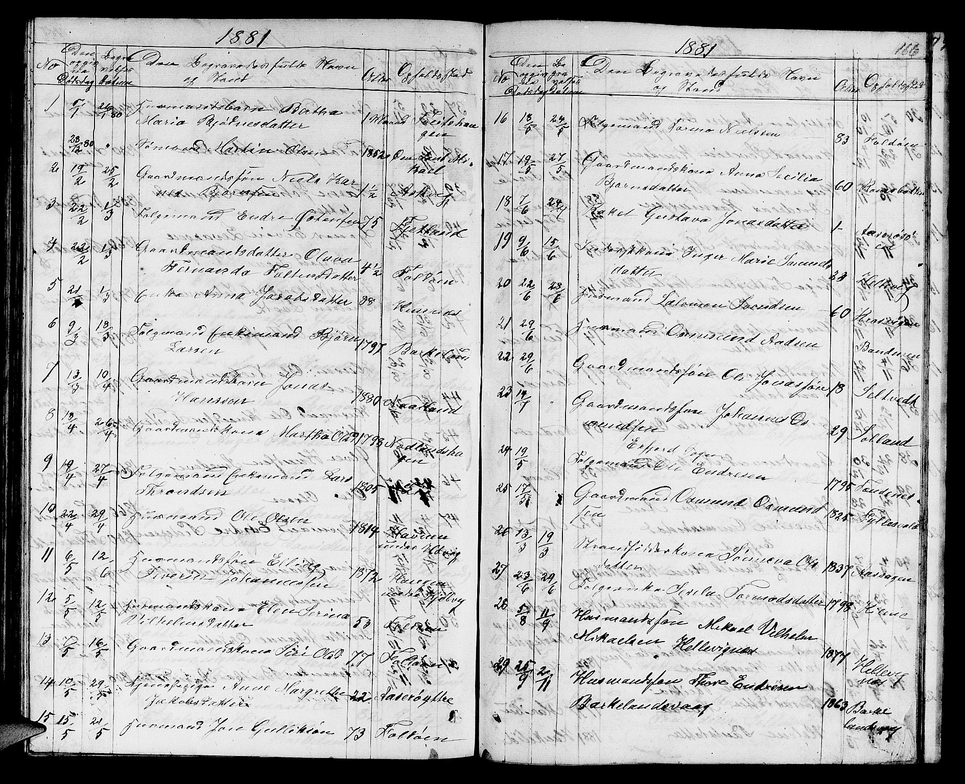 Jelsa sokneprestkontor, SAST/A-101842/01/V: Parish register (copy) no. B 3, 1864-1890, p. 166