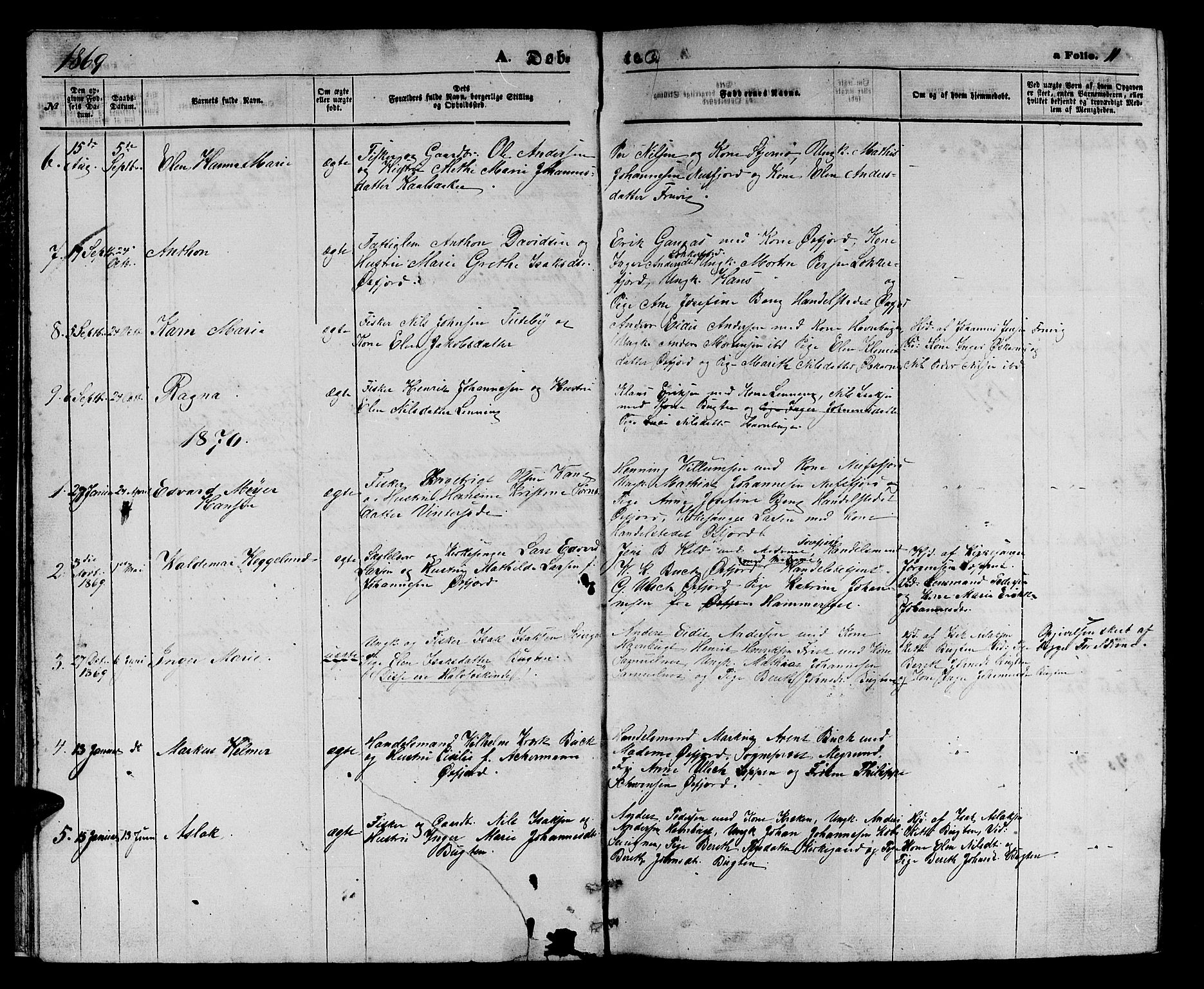Loppa sokneprestkontor, SATØ/S-1339/H/Hb/L0004klokker: Parish register (copy) no. 4, 1864-1880, p. 11