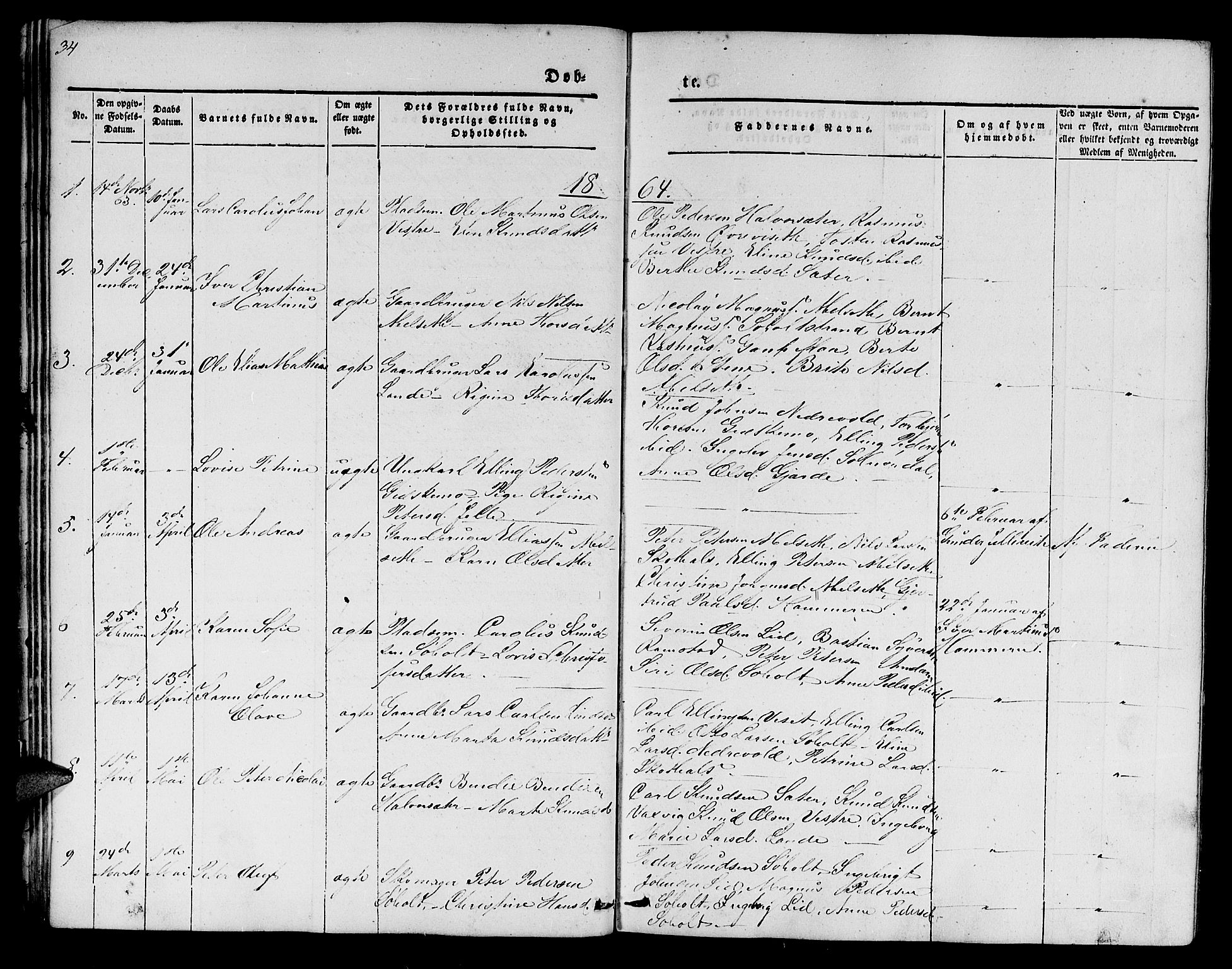 Ministerialprotokoller, klokkerbøker og fødselsregistre - Møre og Romsdal, AV/SAT-A-1454/522/L0324: Parish register (copy) no. 522C03, 1854-1871, p. 34