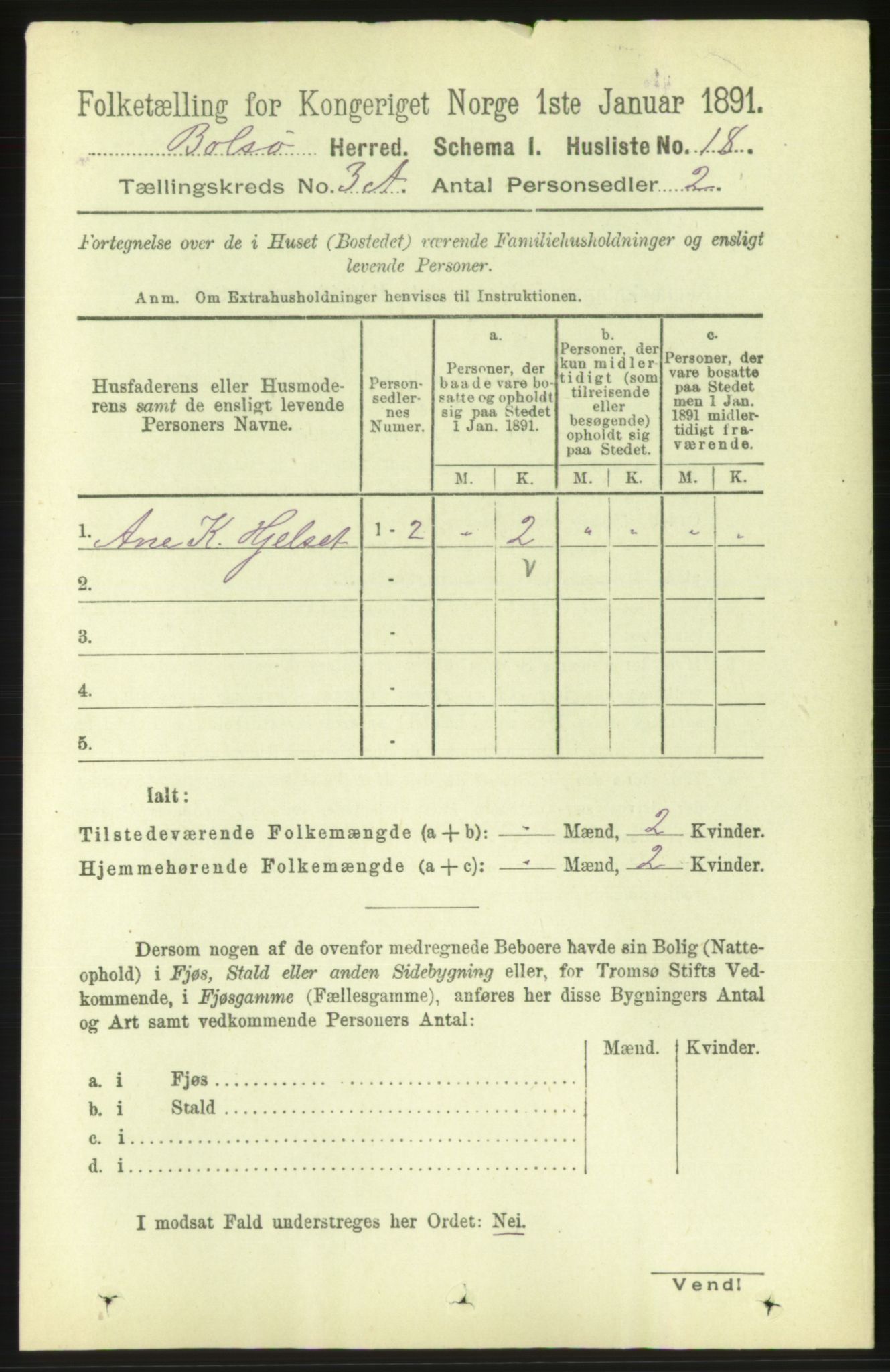 RA, 1891 census for 1544 Bolsøy, 1891, p. 1753