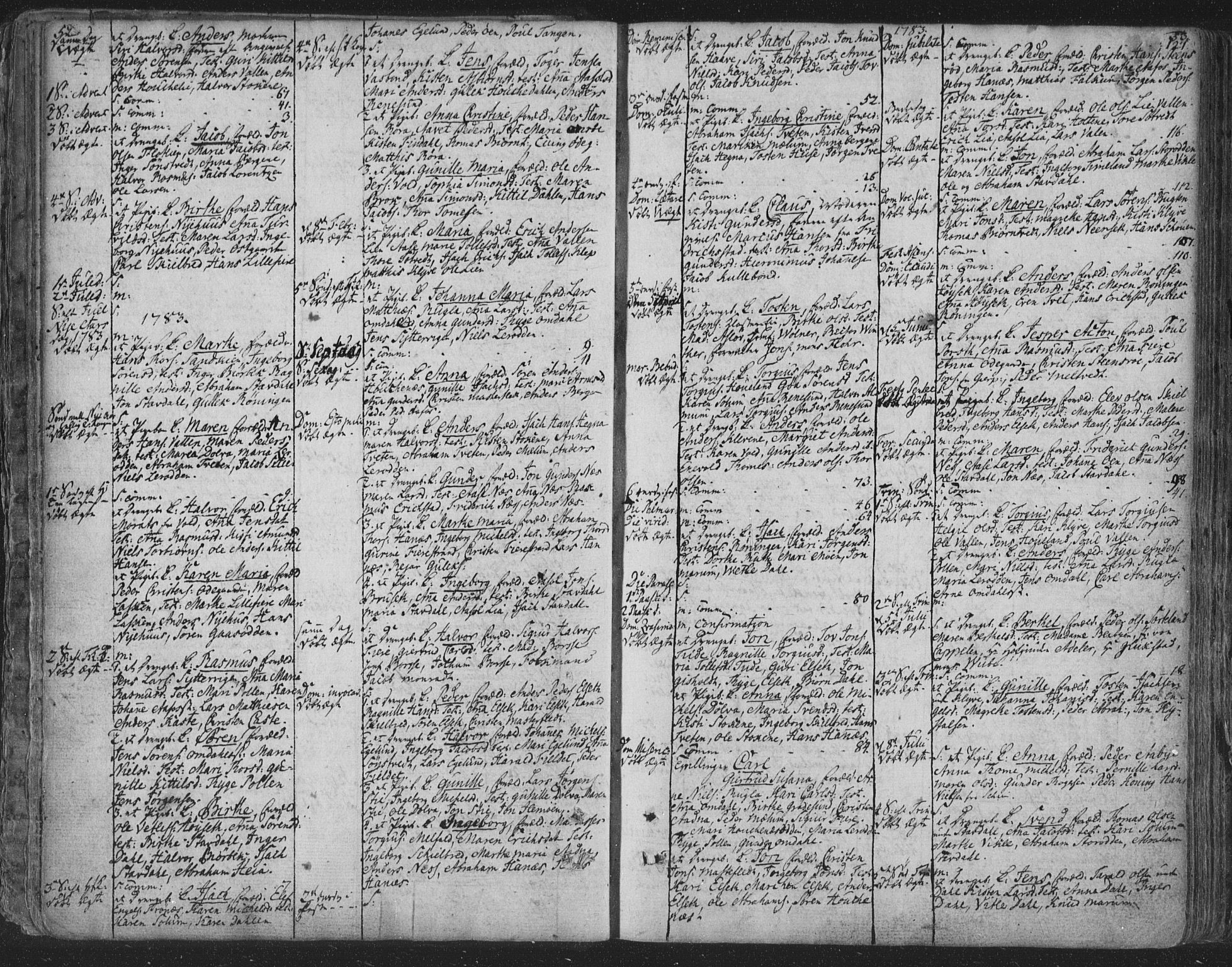 Solum kirkebøker, AV/SAKO-A-306/F/Fa/L0003: Parish register (official) no. I 3, 1761-1814, p. 52-53