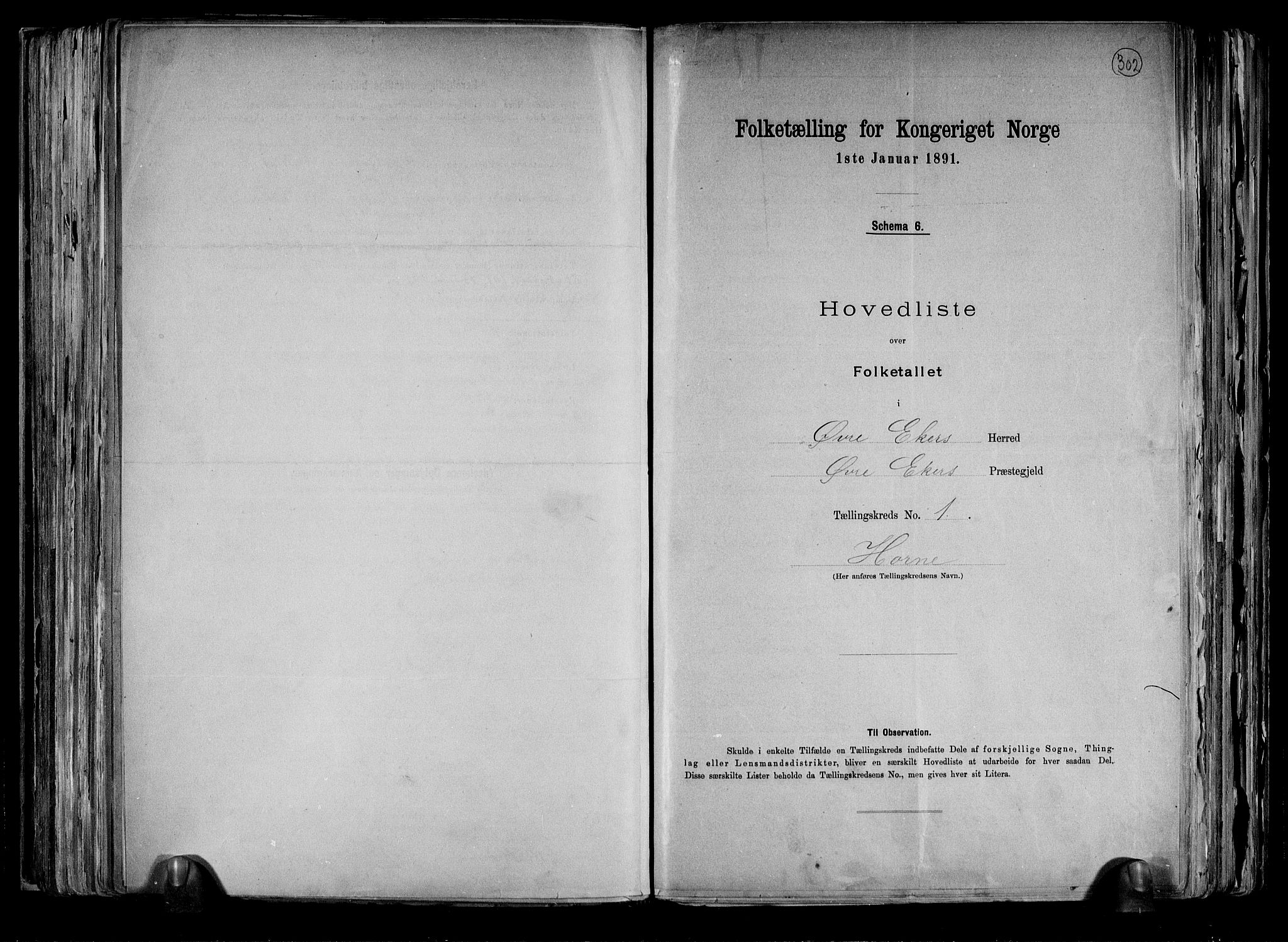 RA, 1891 census for 0624 Øvre Eiker, 1891, p. 4