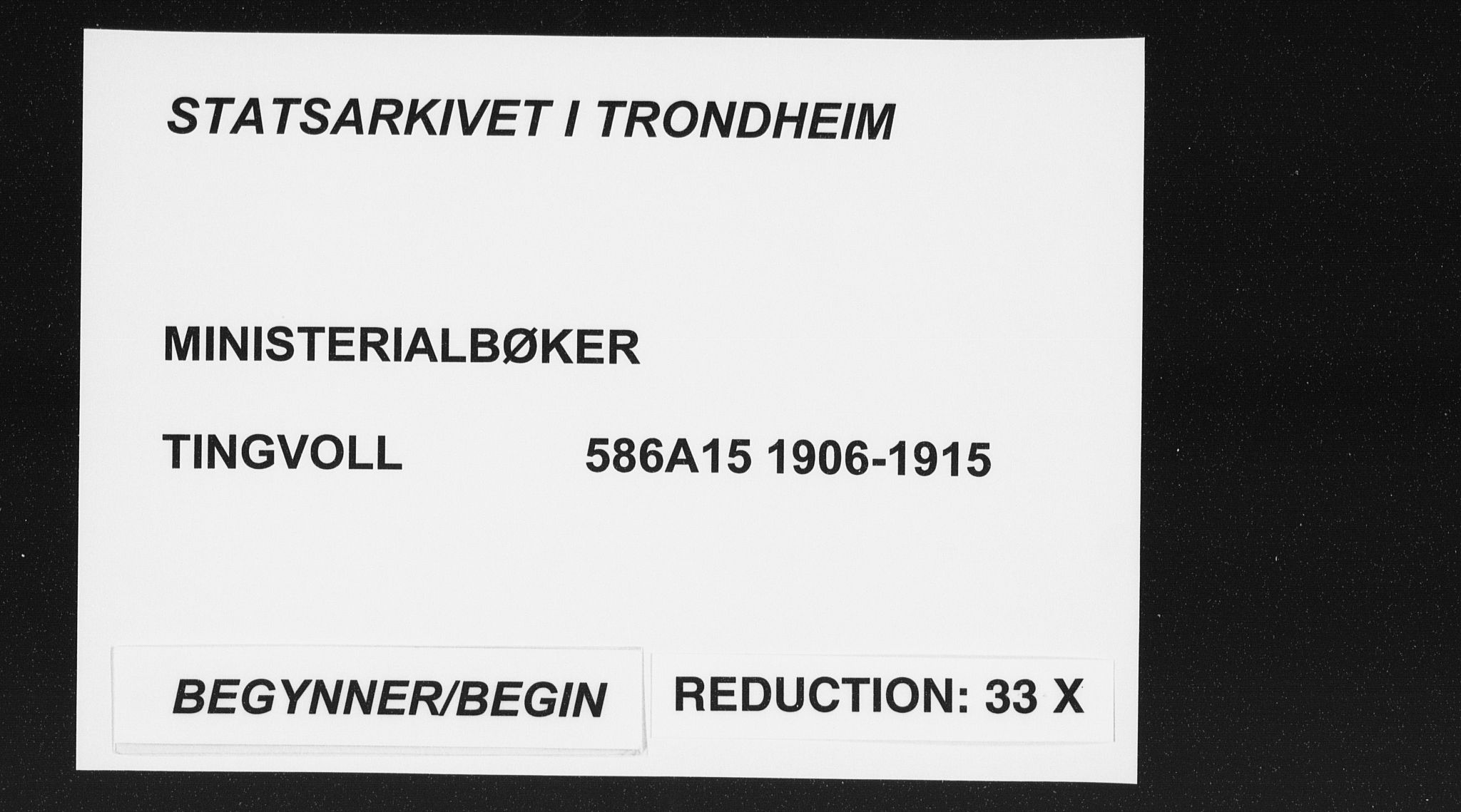 Ministerialprotokoller, klokkerbøker og fødselsregistre - Møre og Romsdal, SAT/A-1454/586/L0989: Parish register (official) no. 586A15, 1906-1915